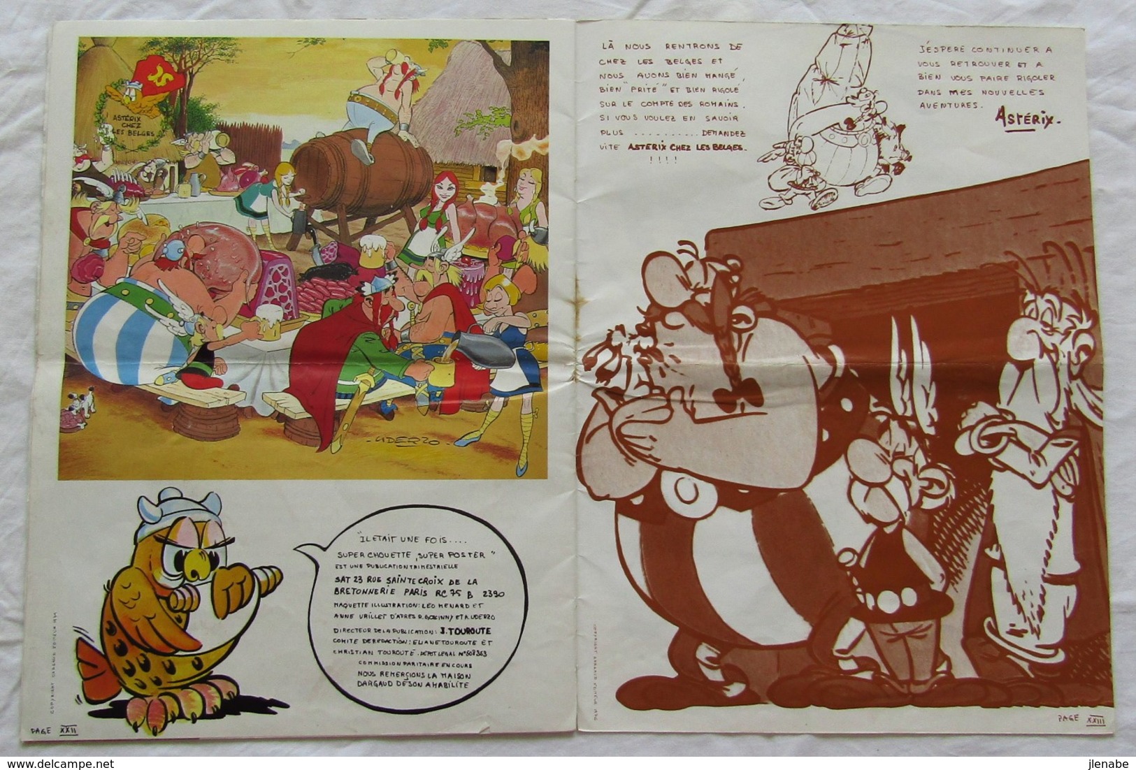 IL ETAIT UNE FOIS ASTERIX et OBELIX Grand recueil de 24 planches avec 13 posters