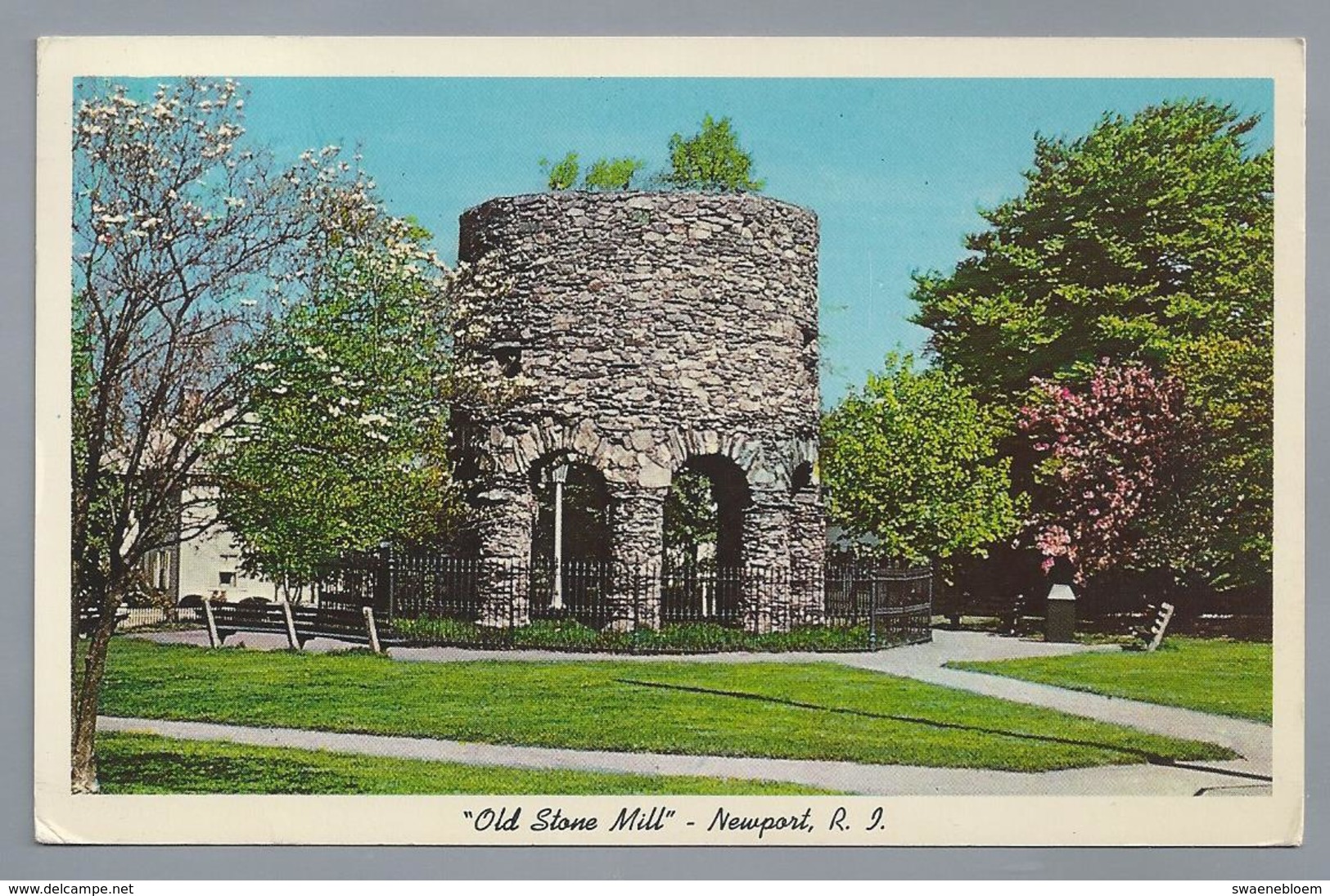 US.- NEW PORT, RODE ISLAND. OLD STONE MILL. 1971 - Newport