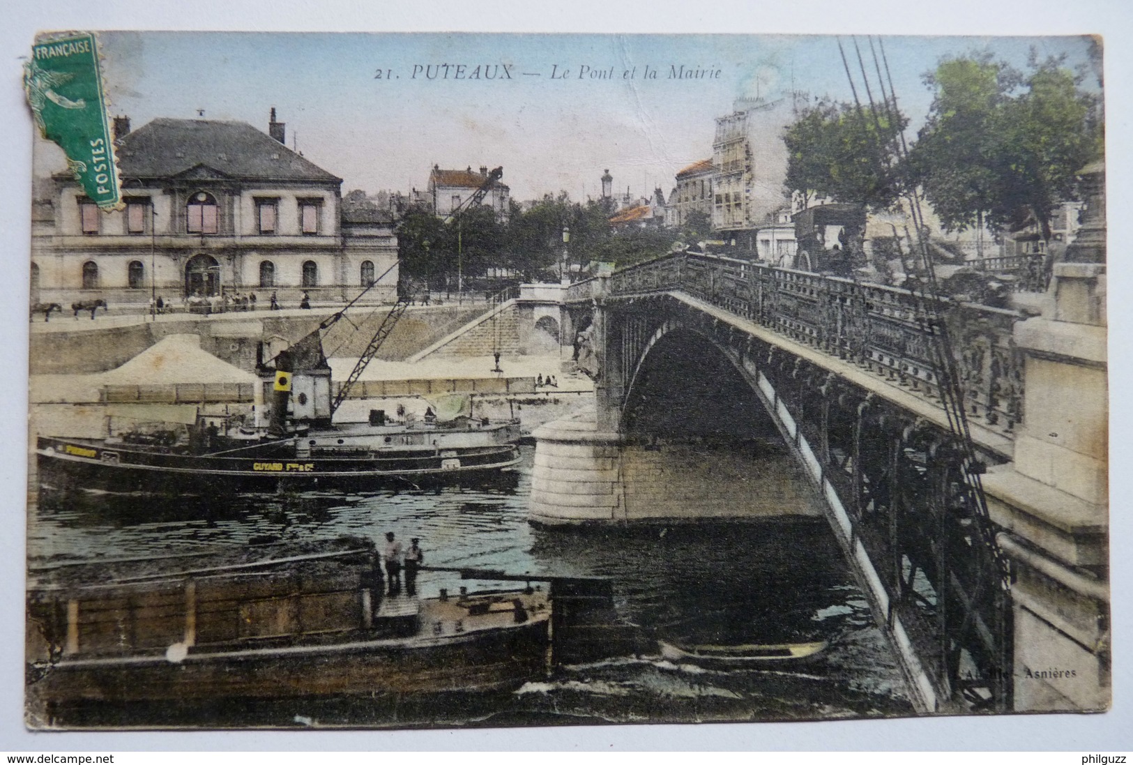 CARTE POSTALE PUTEAUX 92 CPA LE PONT ET LA MAIRIE Abeille 21 - Puteaux