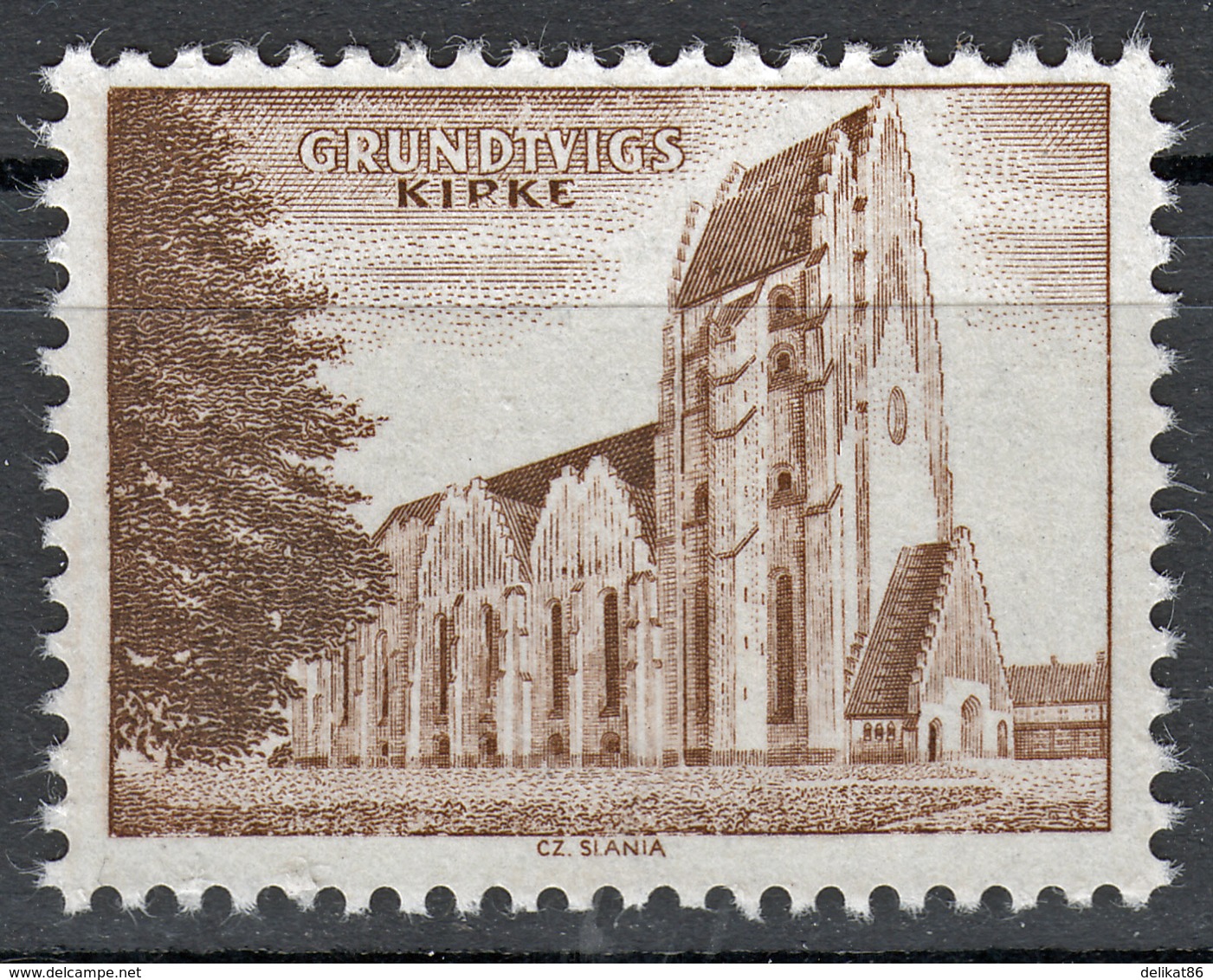 Probedruck, Test Stamp, Specimen, Prove, Grundtvig Kirke, Slania 1968 - Essais & Réimpressions