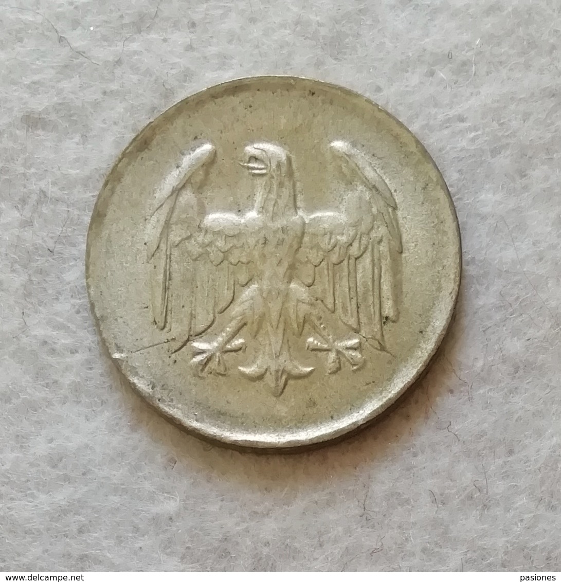 Weimar 1 Mark 1924D - 1 Mark & 1 Reichsmark