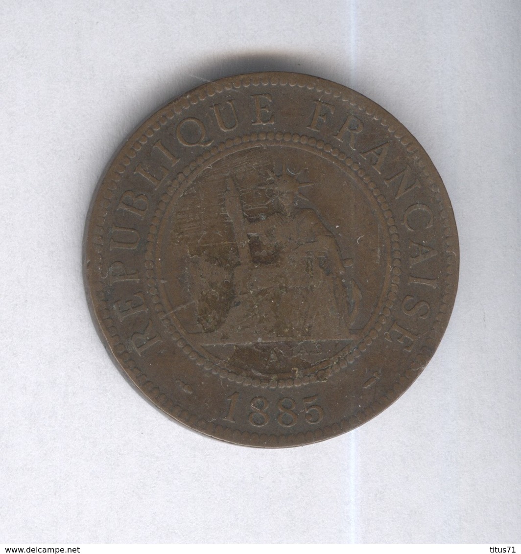 1 Centime Indochine Française 1885 - Altri & Non Classificati