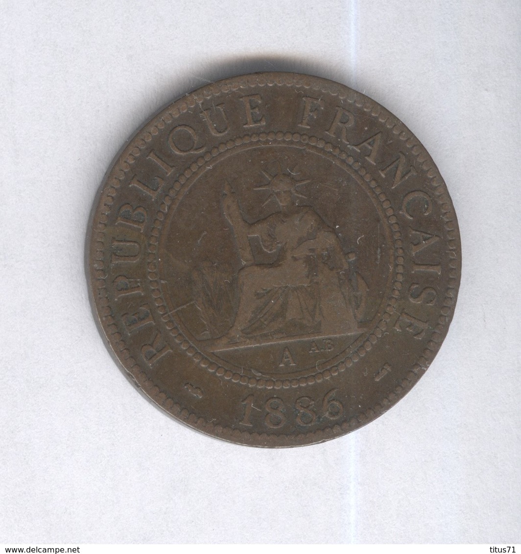 1 Centime Indochine Française 1886 - Autres & Non Classés