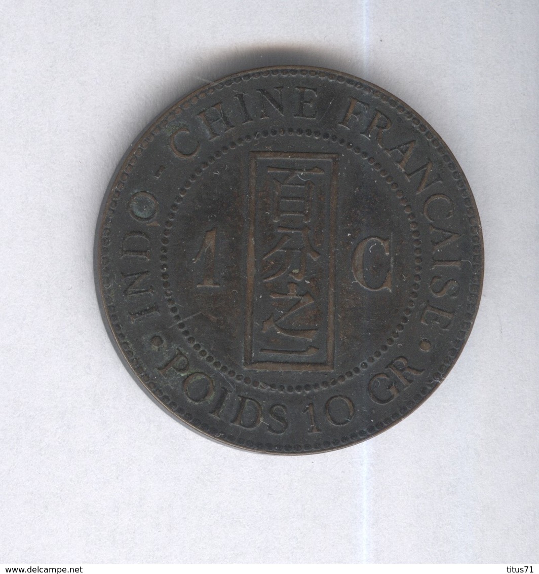 1 Centime Indochine Française 1892 - Andere & Zonder Classificatie