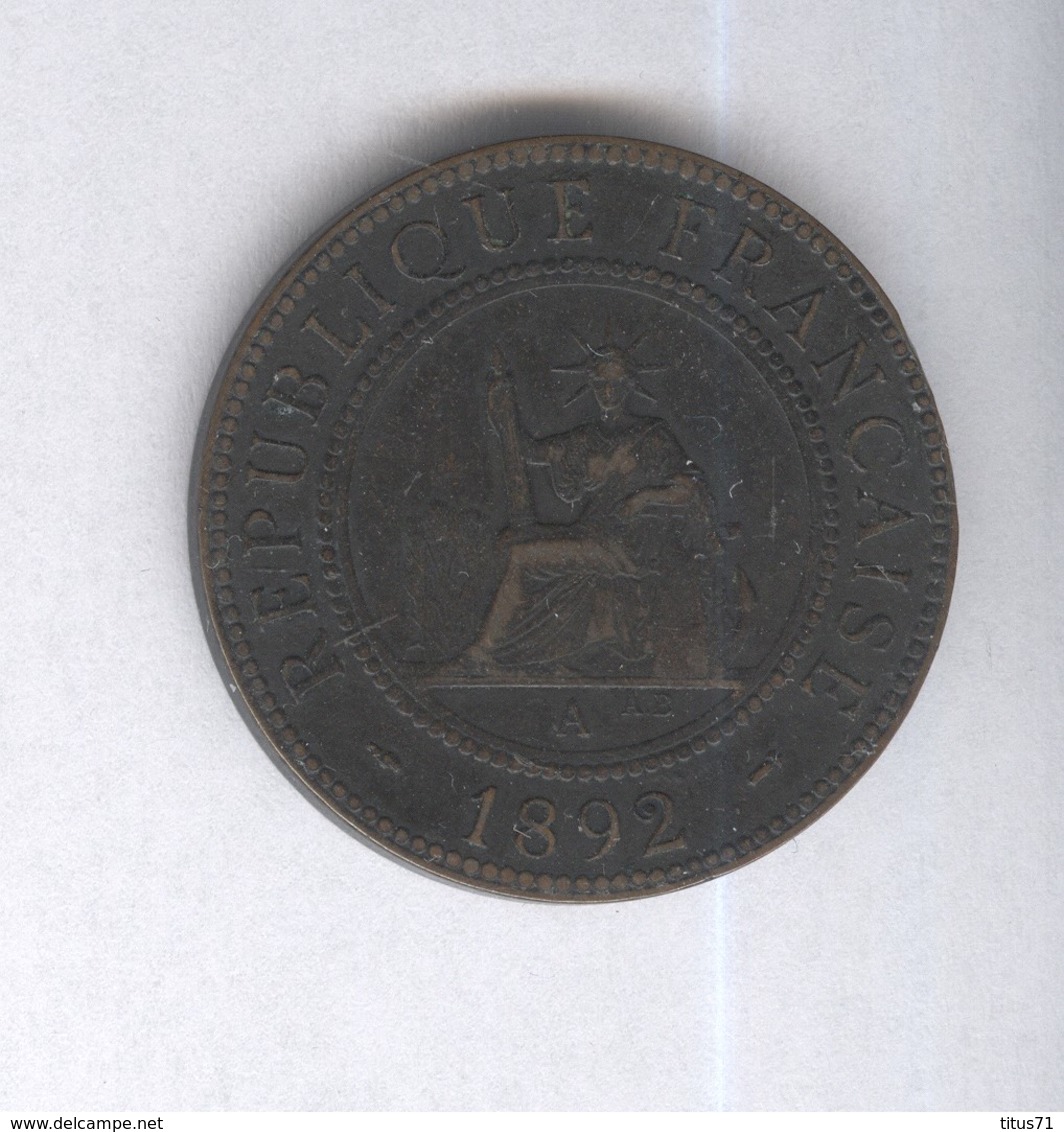 1 Centime Indochine Française 1892 - Other & Unclassified