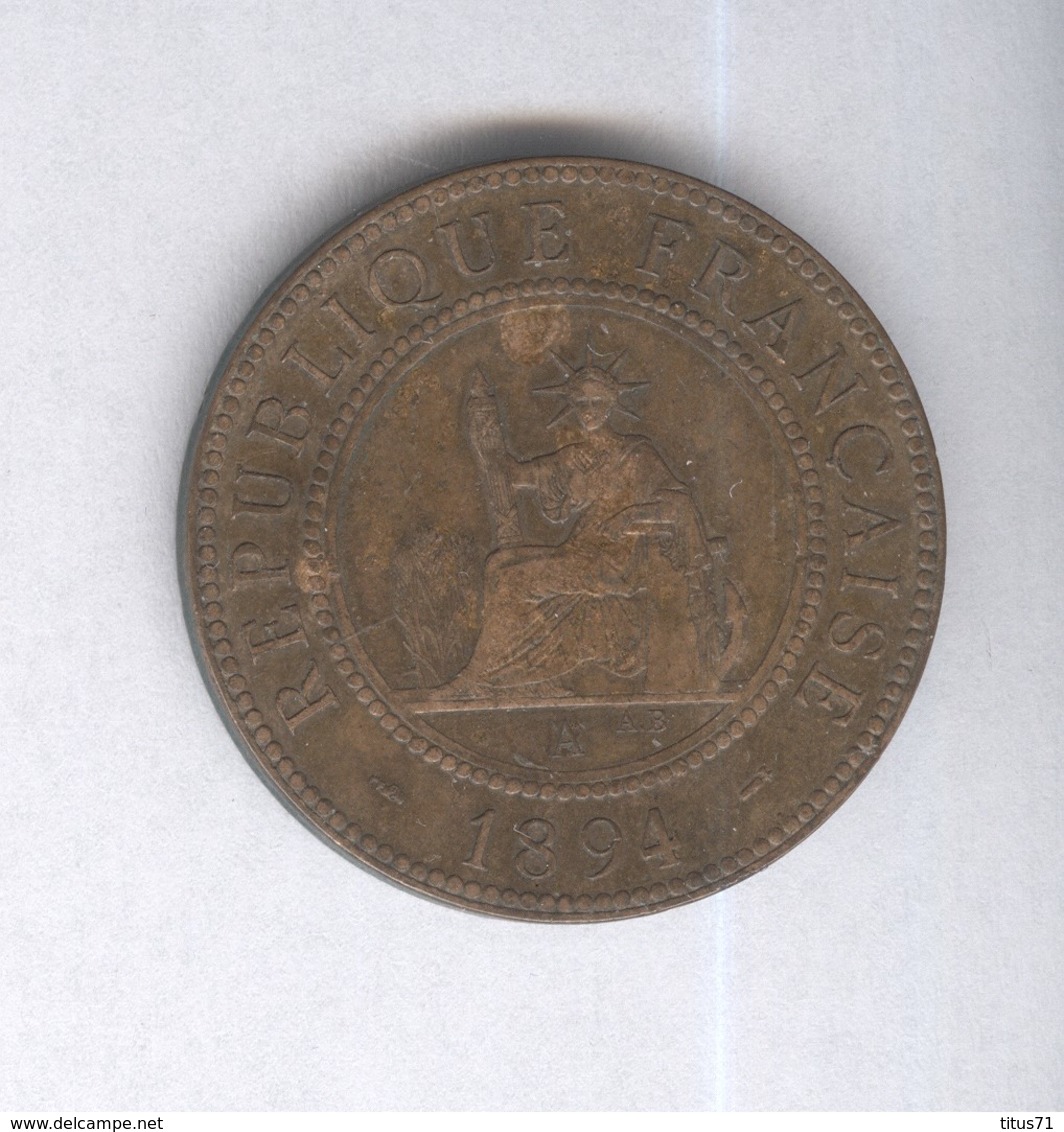 1 Centime Indochine Française 1894 - Otros & Sin Clasificación