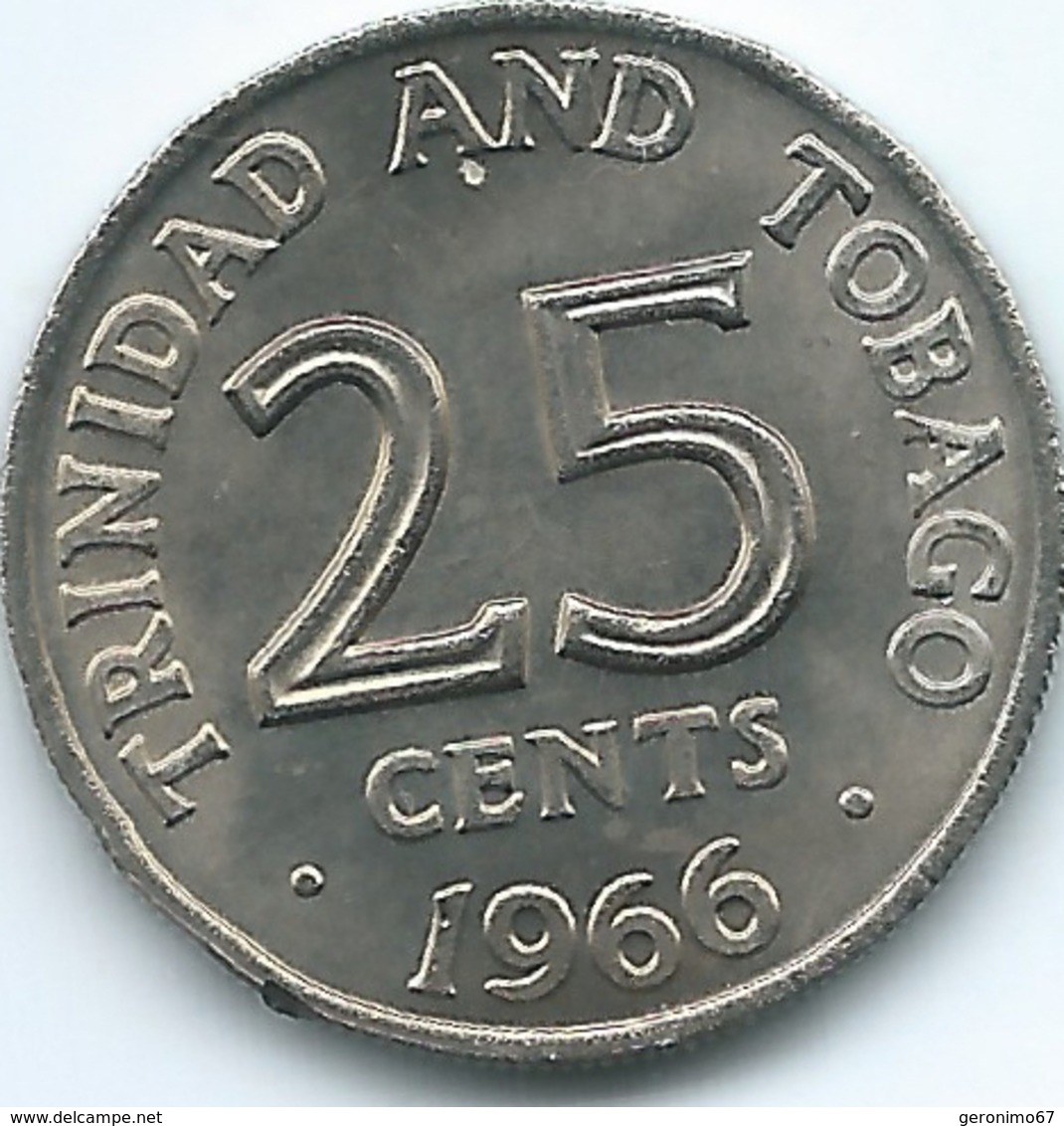 Trinidad & Tobago - 1966 - 25 Cent - KM4 - Trinidad & Tobago