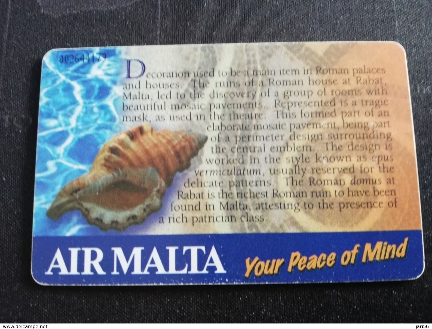 MALTA   LM5    95 UNITS CHIPCARD  SEASHELL  Fine Used    ** 1901** - Malte