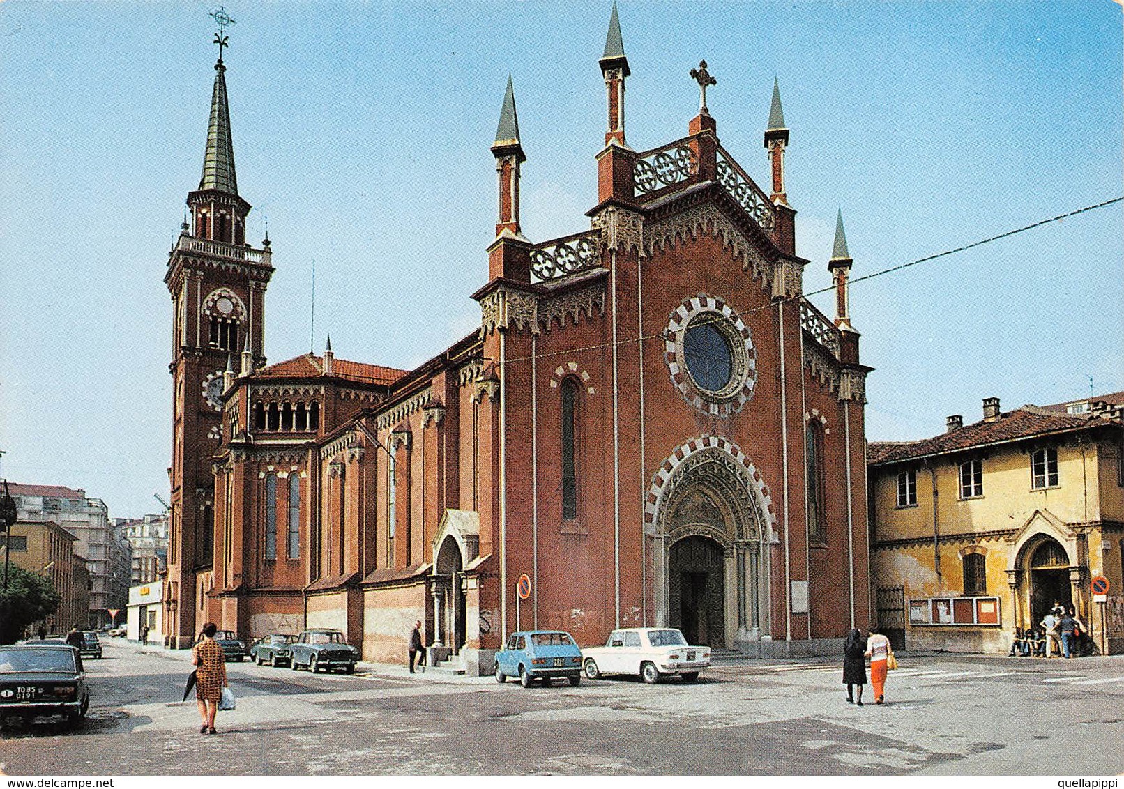 010645 "TORINO - CHIESA DI SAN BERNARDINO"  ANIMATA, AUTO. CART NON SPED - Churches