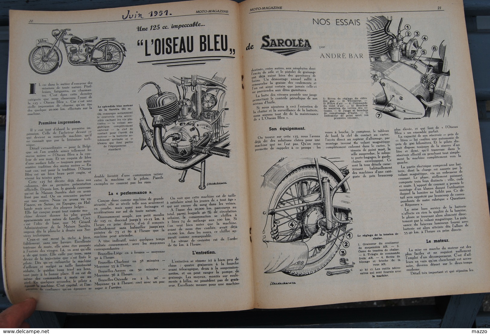 2663/MOTO Magazine-1951-Bulletin De La Fédé. Motocycliste De Belgique Saroléa/Guzzi24h Schaerbeek/Ronde NAMUR - 1900 - 1949