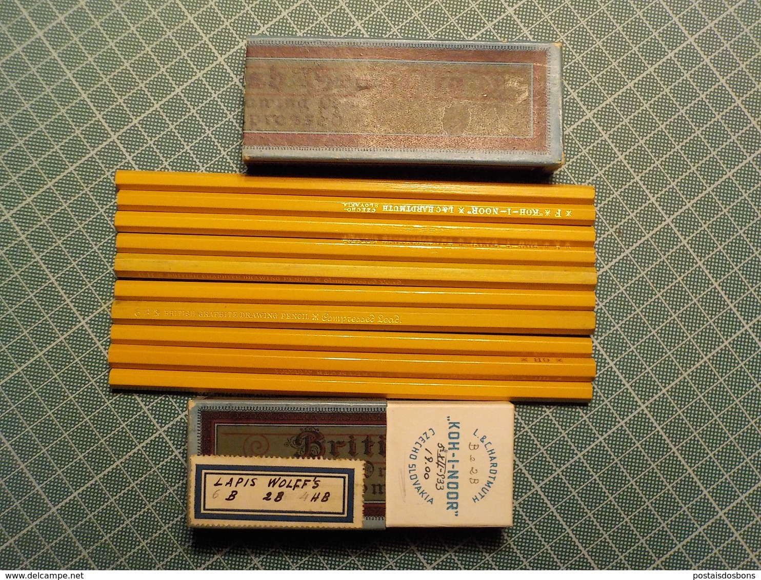 Cx 12) Czech pencil box crayon KOH-I-NOOR L & C HARDTMUTH 1933 10 pencils