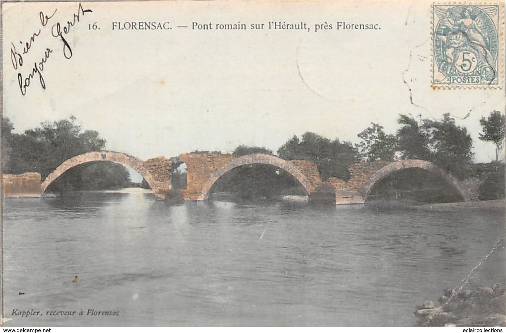 Florensac           34             Pont Romain Sur L'Hérault              (Voir Scan) - Autres & Non Classés