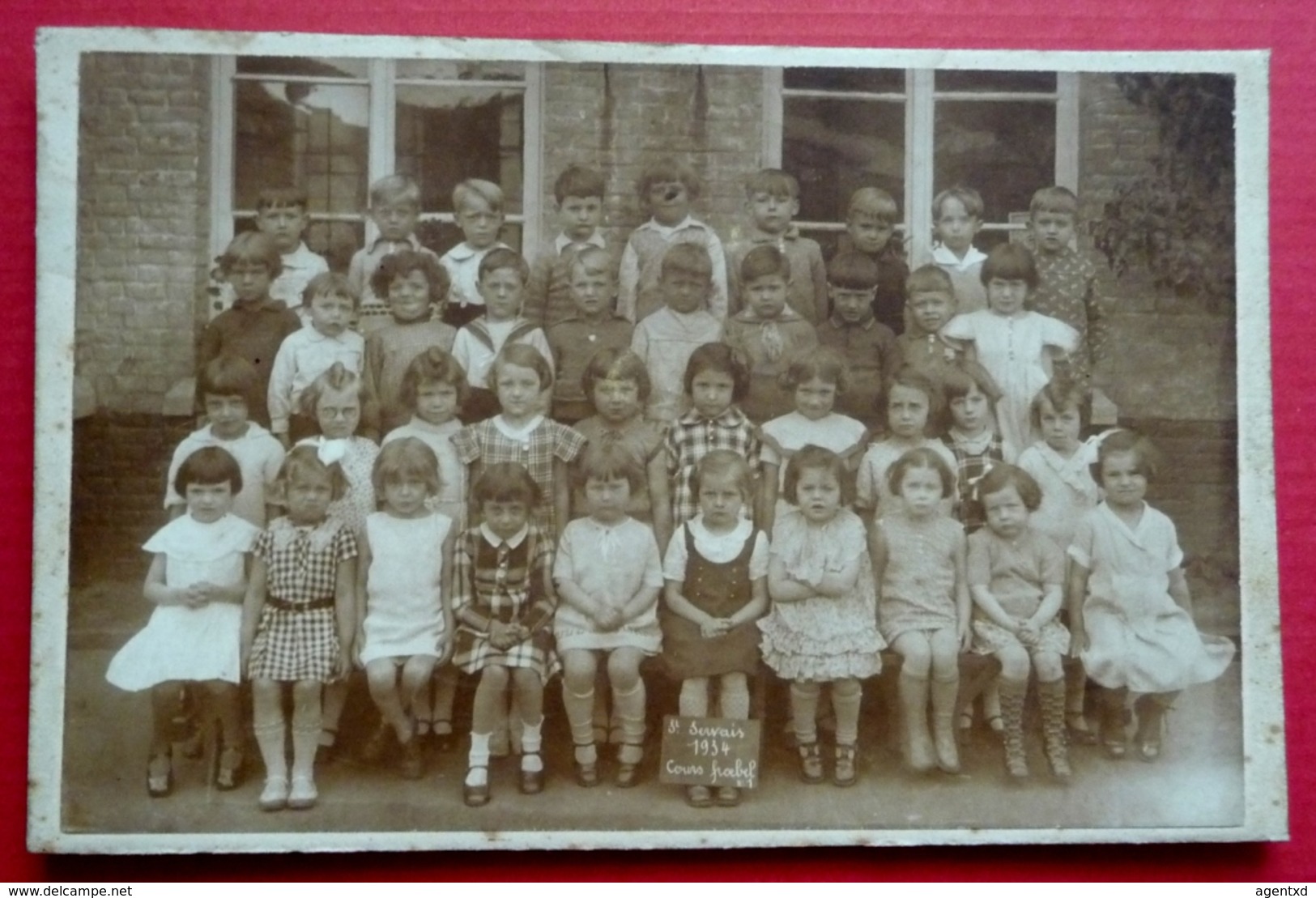 NAMUR - SAINT-SERVAIS - PHOTO DE CLASSE 1934 - COURS FROEBEL - Namur