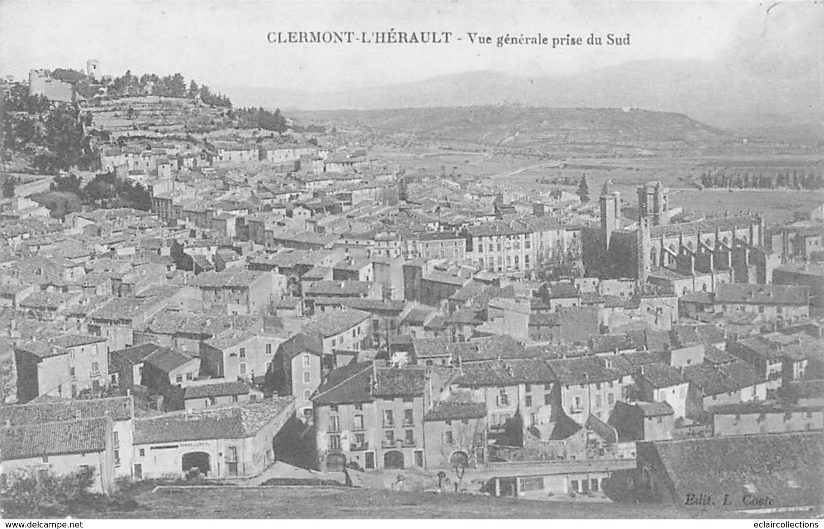 Clermont L'Hérault          34          Vue Générale Prise Du Sud              (Voir Scan) - Clermont L'Hérault