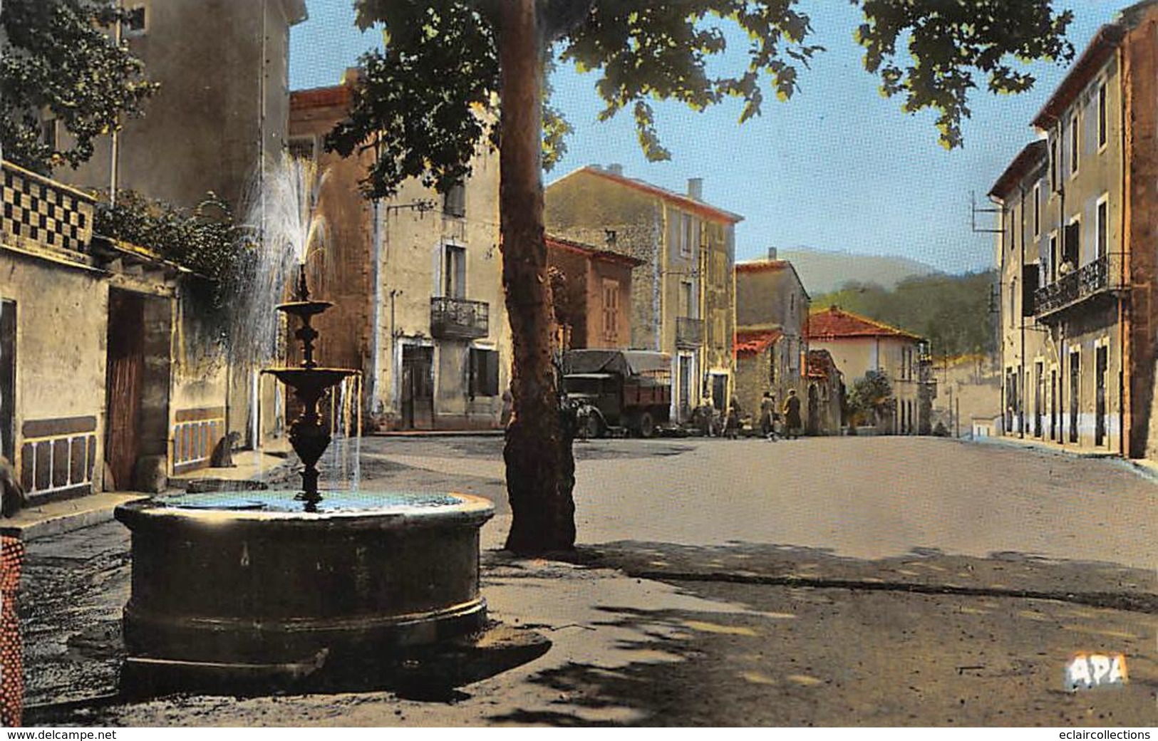 Camplong           34        La Place .  Fontaine     1957           (Voir Scan) - Autres & Non Classés