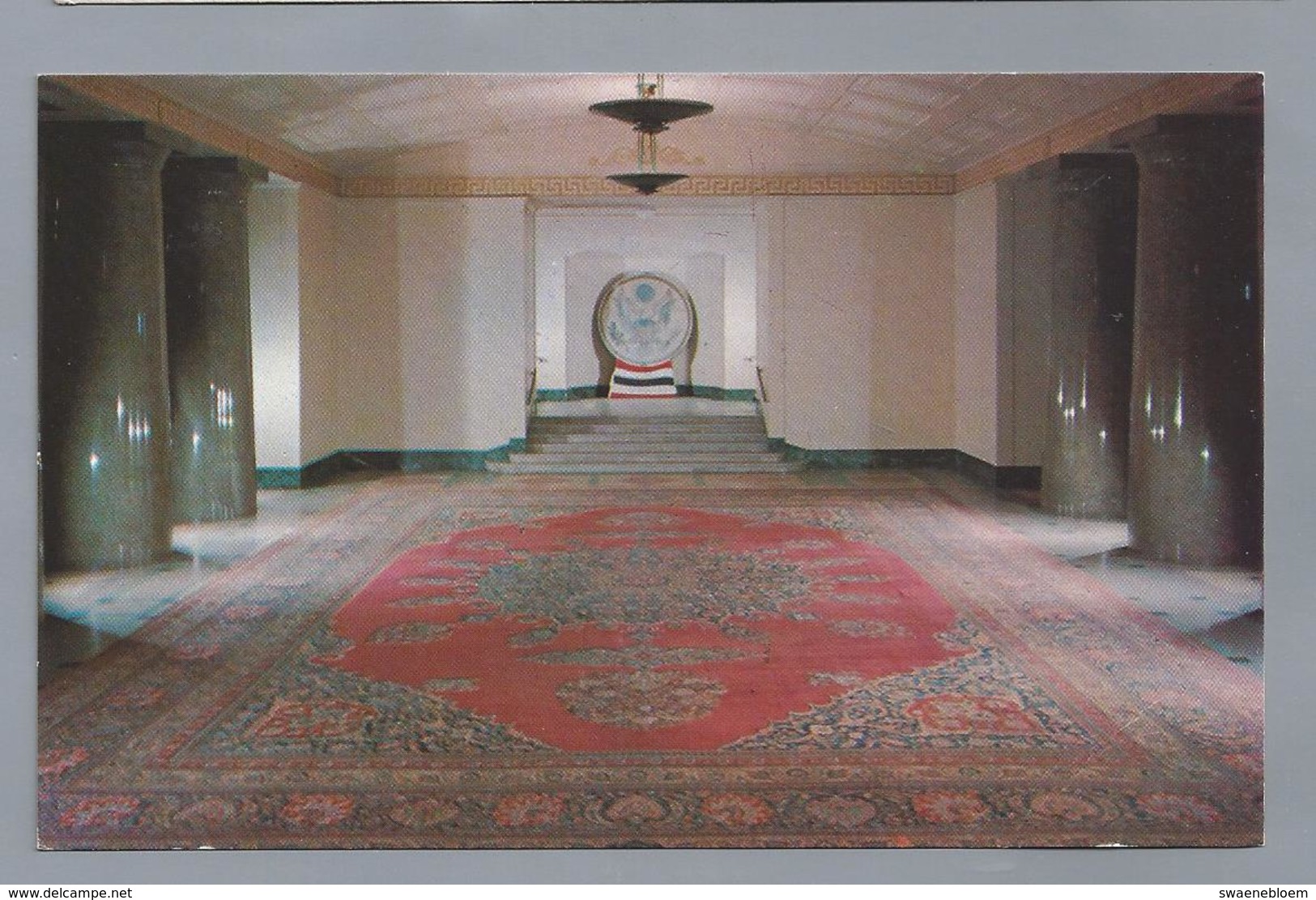 US.- VIRGINIA. ALEXANDRIA. THE GEORGE WASHINGTON MASONIC NATIONAL MEMORIAL. ROYAL PERSIAN MESHED RUG - Alexandria