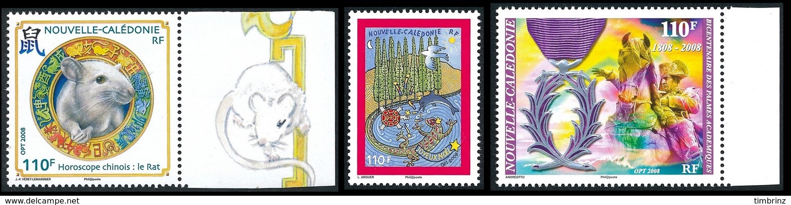 NOUV.-CALEDONIE Année Complète 2008 - Yv. 1034 à 1060 ** - 24 Tp ** MNH ..Réf.NCE23694 - Volledig Jaar