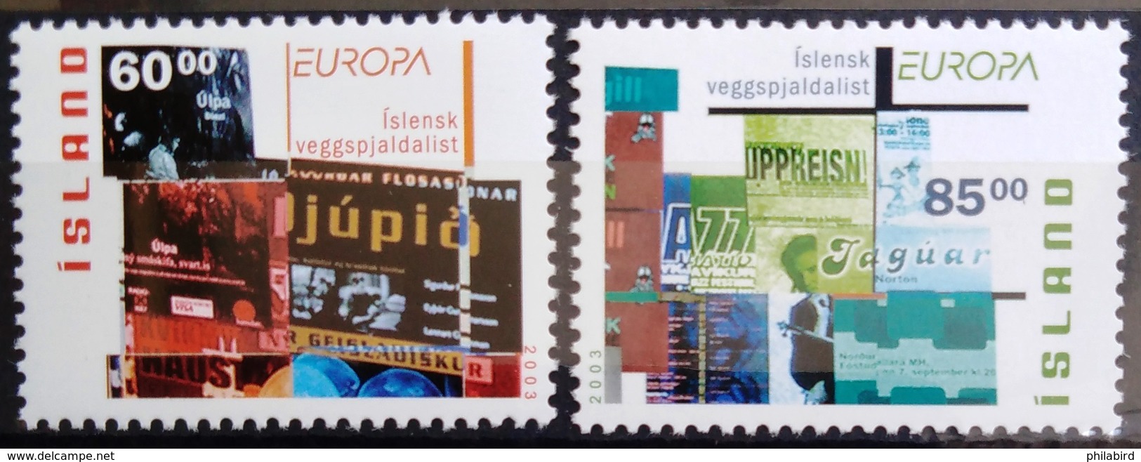 EUROPA        ANNEE 2003       ISLANDE         N° 966/967           NEUF** - 2003