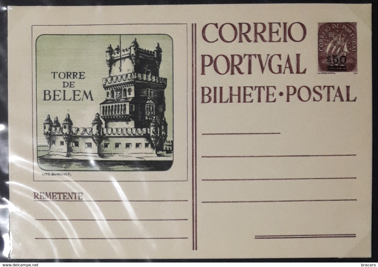 Portugal - Stationery / Inteiro Postal (IP) - LOCAIS DE LISBOA - $30 Sbtx $50 - Torre De Belém / Color: Green - UNCIRC. - Interi Postali