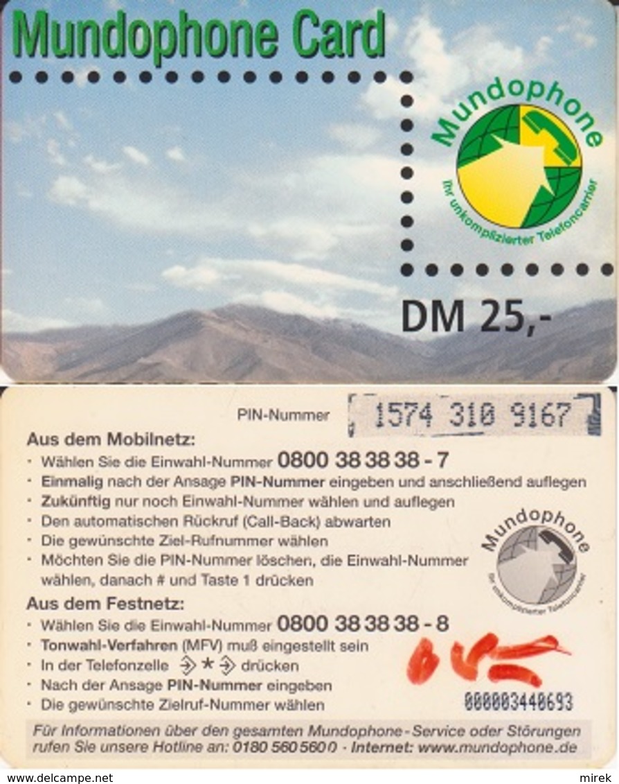 120/ Germany; Prepaid, Mundophone, Mountains - Otros & Sin Clasificación