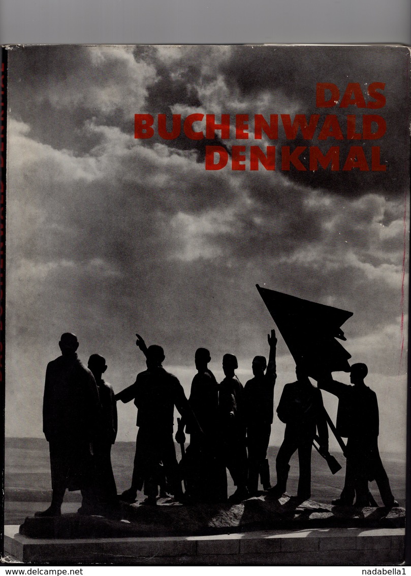 1960s GERMANY,JUDAICA,BUCHENWALD CONC. CAMP,BUCHENWALD MONUMENT,45 PAGES BOOK,SCULPTURES,GERMAN ACADEMY OF ART ISUE - Pittura & Scultura