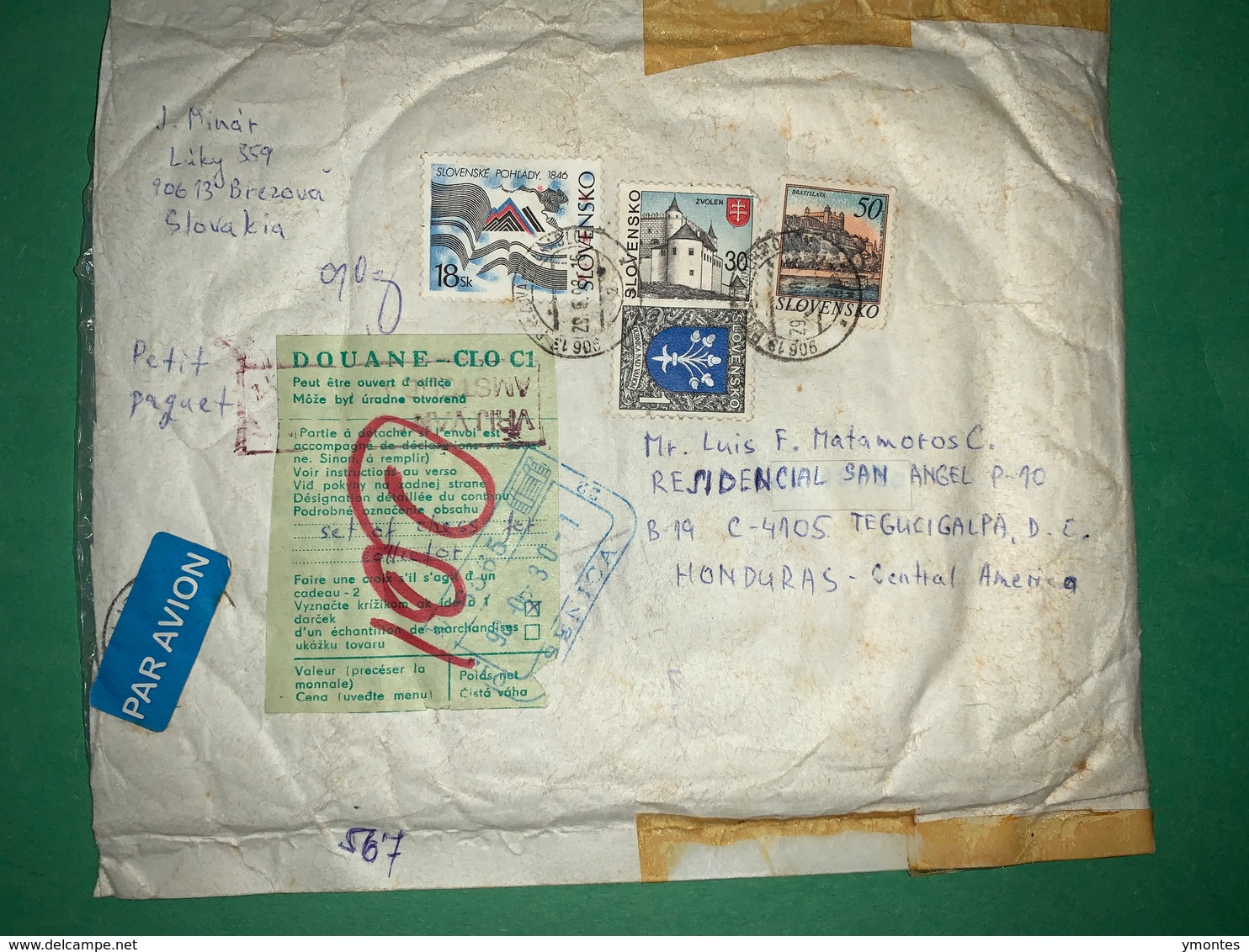 Registered Cover Slovakia 1998 - Storia Postale