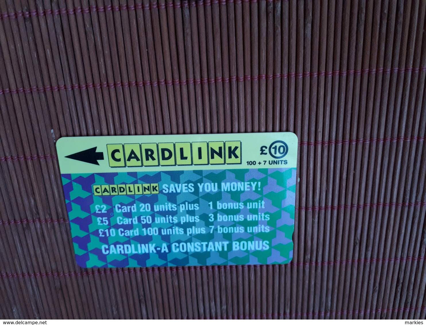 Cardlink Phonecard 2CLKC Used Only 10.000 EX. Low Issue Rare - [ 5] Eurostar, Cardlink & Railcall