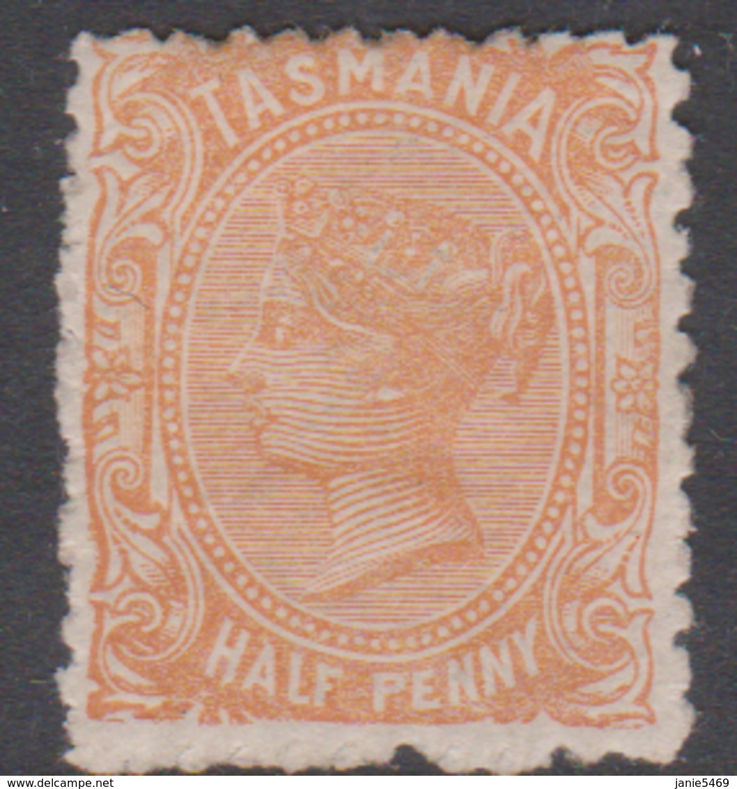 Australia-Tasmania SG 163 1880 Half Penny Orange,Mint Hinged,perf 12 - Ungebraucht