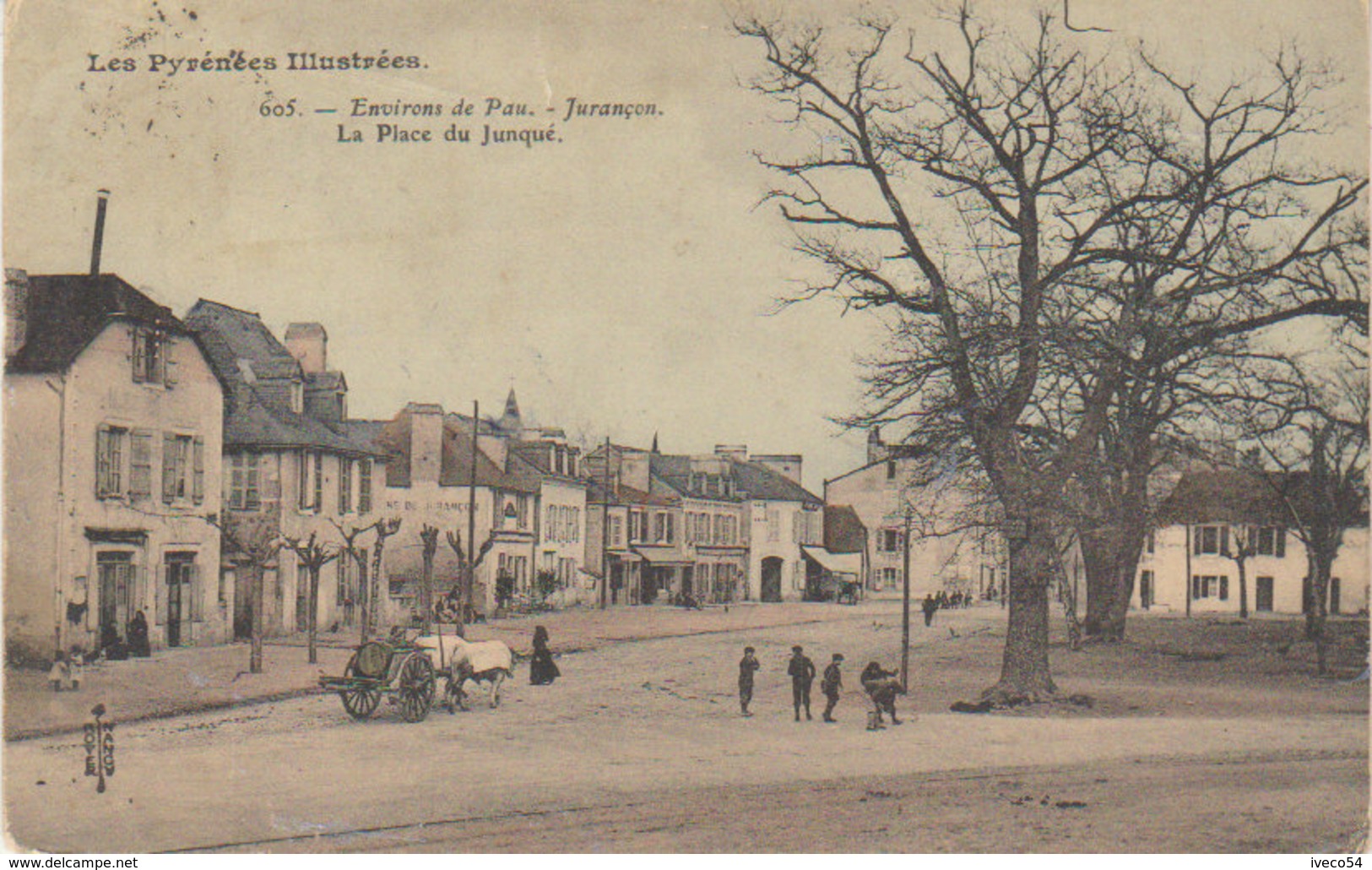 1908   Jurançon    La Place Du Junqué - Jurancon