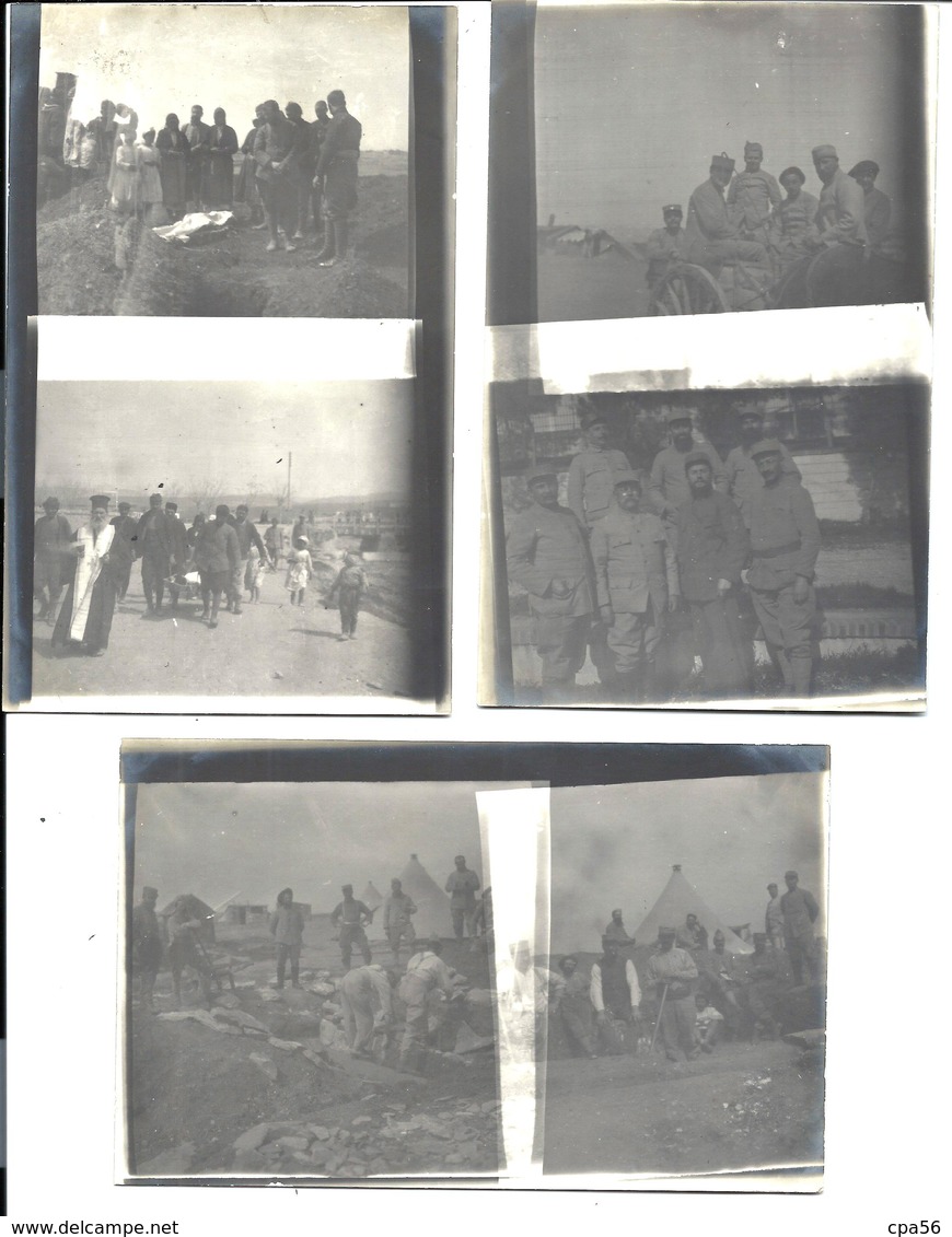 GRADOBOR ( Pentalofos ) Et Les Environs Macedonia - War 1917 - 7 Old Photocards (16 Clichés) - Macedonia Del Norte