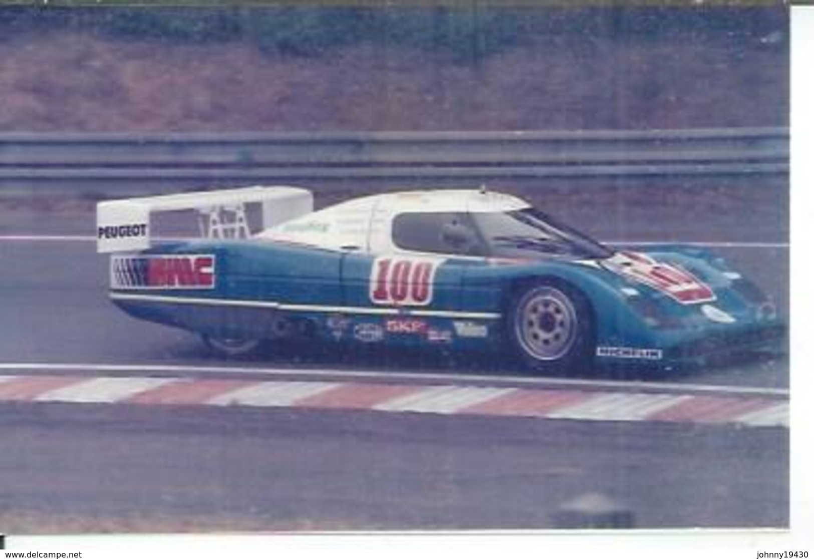 PHOTO D'ARCHIVES : COURSE AUTOMOBILE - LE MANS  1986 - " WM PEUGEOT P.85 " - Pilotes: DORCHY / PASSIOT - Le Mans