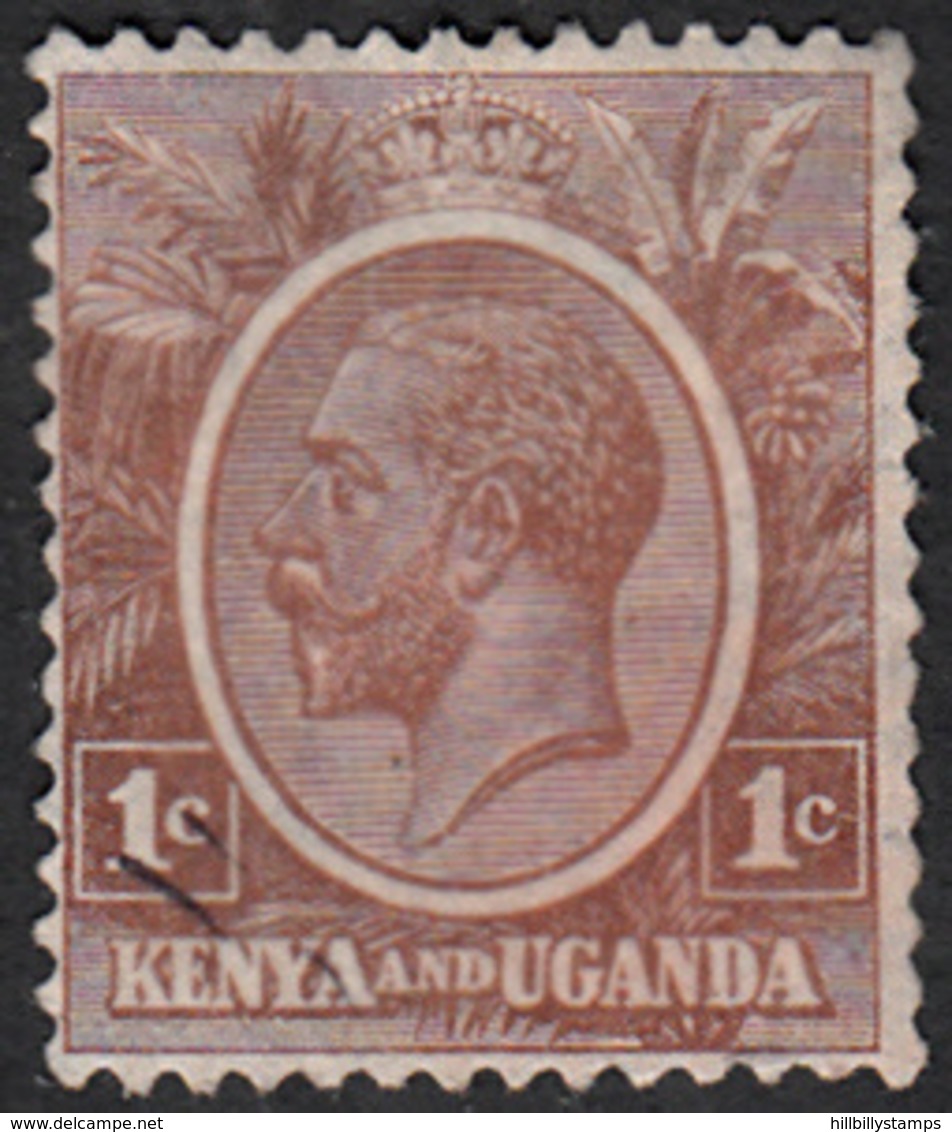 KENYA UGANDA TANGANYIKA    SCOTT NO 18     USED     YEAR  1922 - Kenya & Ouganda