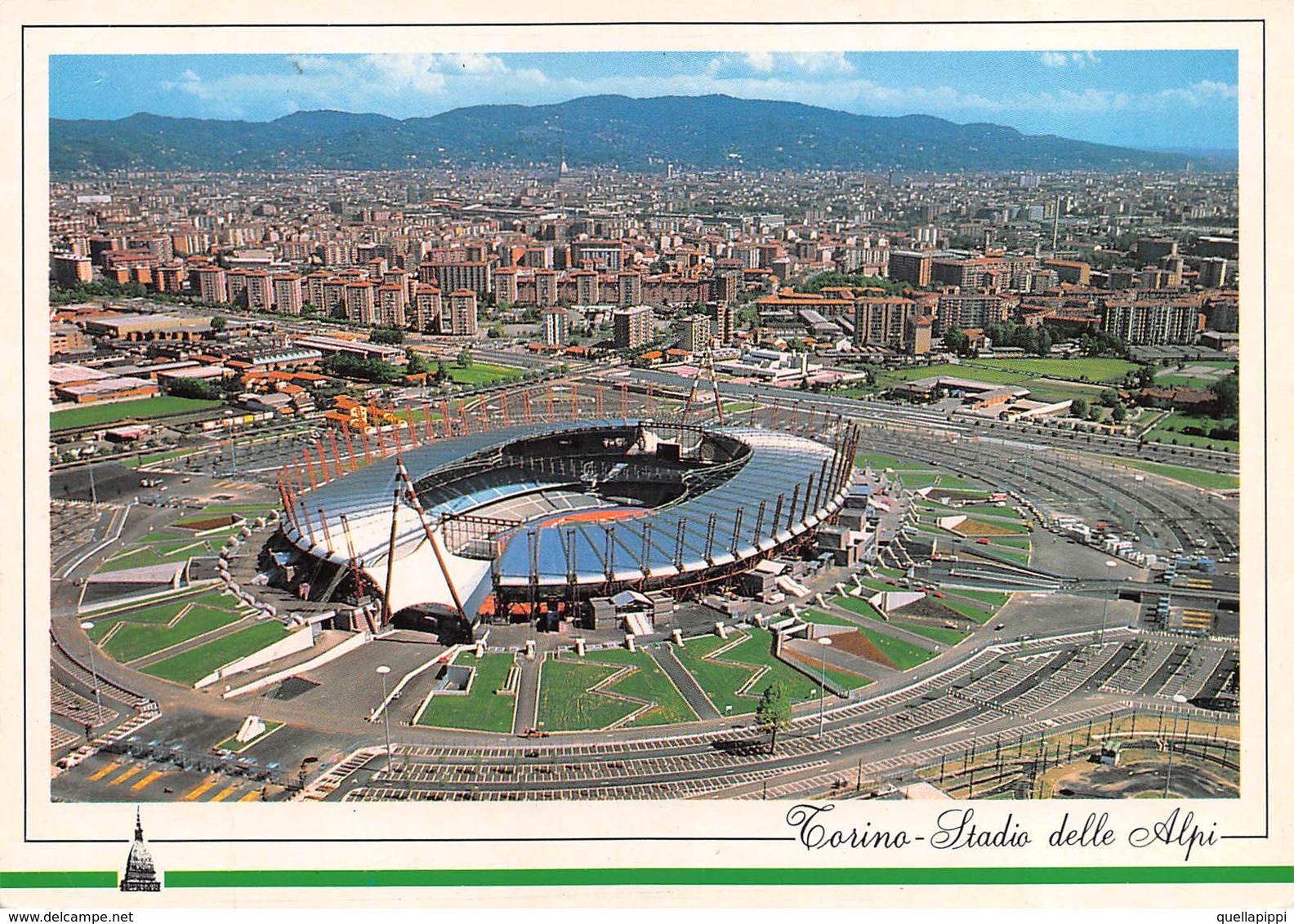 010653 "TORINO -  PANORAMA E STADIO DELLE ALPI" FOTO GENINATTI. CART NON SPED - Estadios E Instalaciones Deportivas