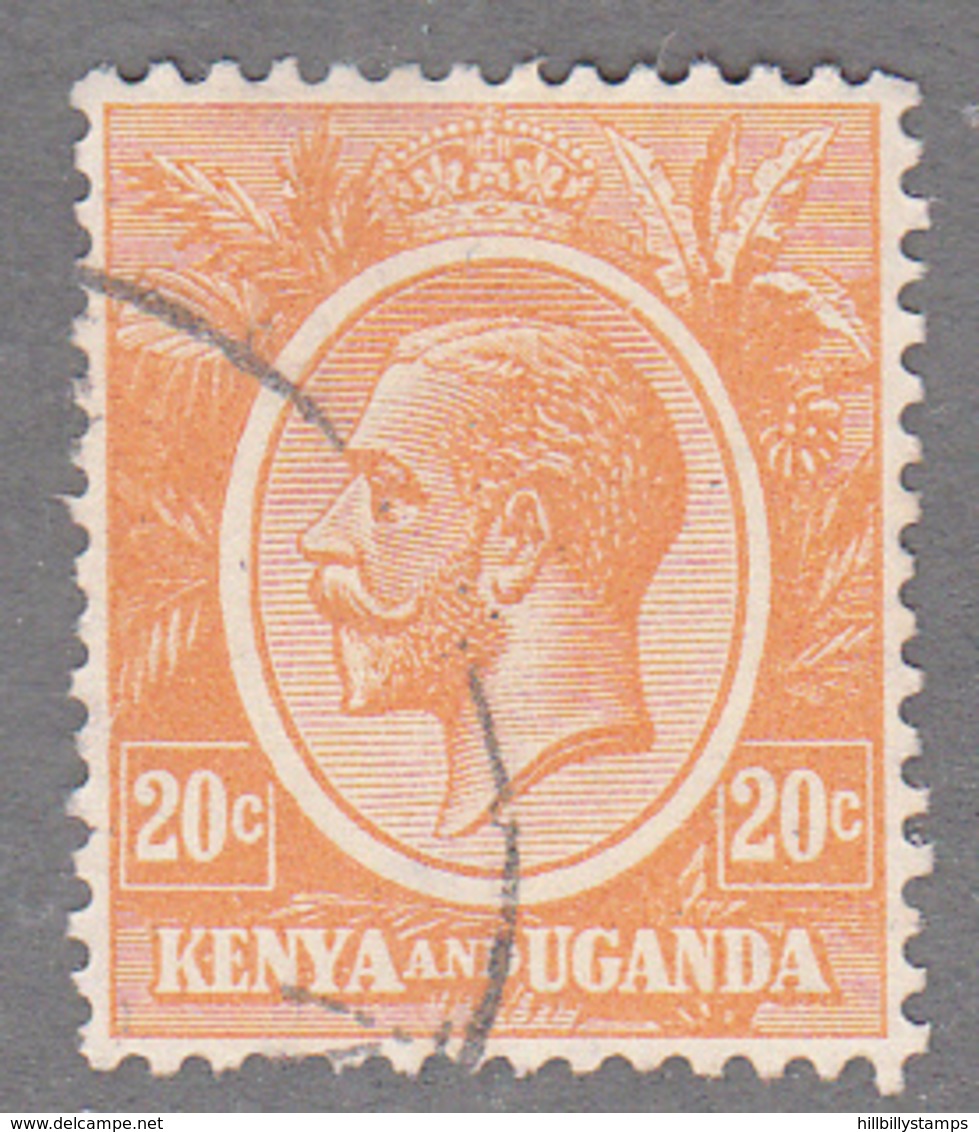 KENYA UGANDA TANGANYIKA    SCOTT NO 25     USED     YEAR  1922 - Kenya & Oeganda
