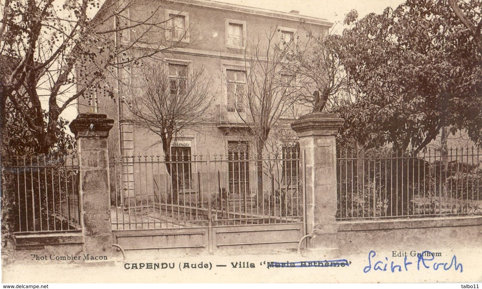 11 - Capendu Villa Maria Anthème ( Ou Plutot Saint Roch) - Capendu