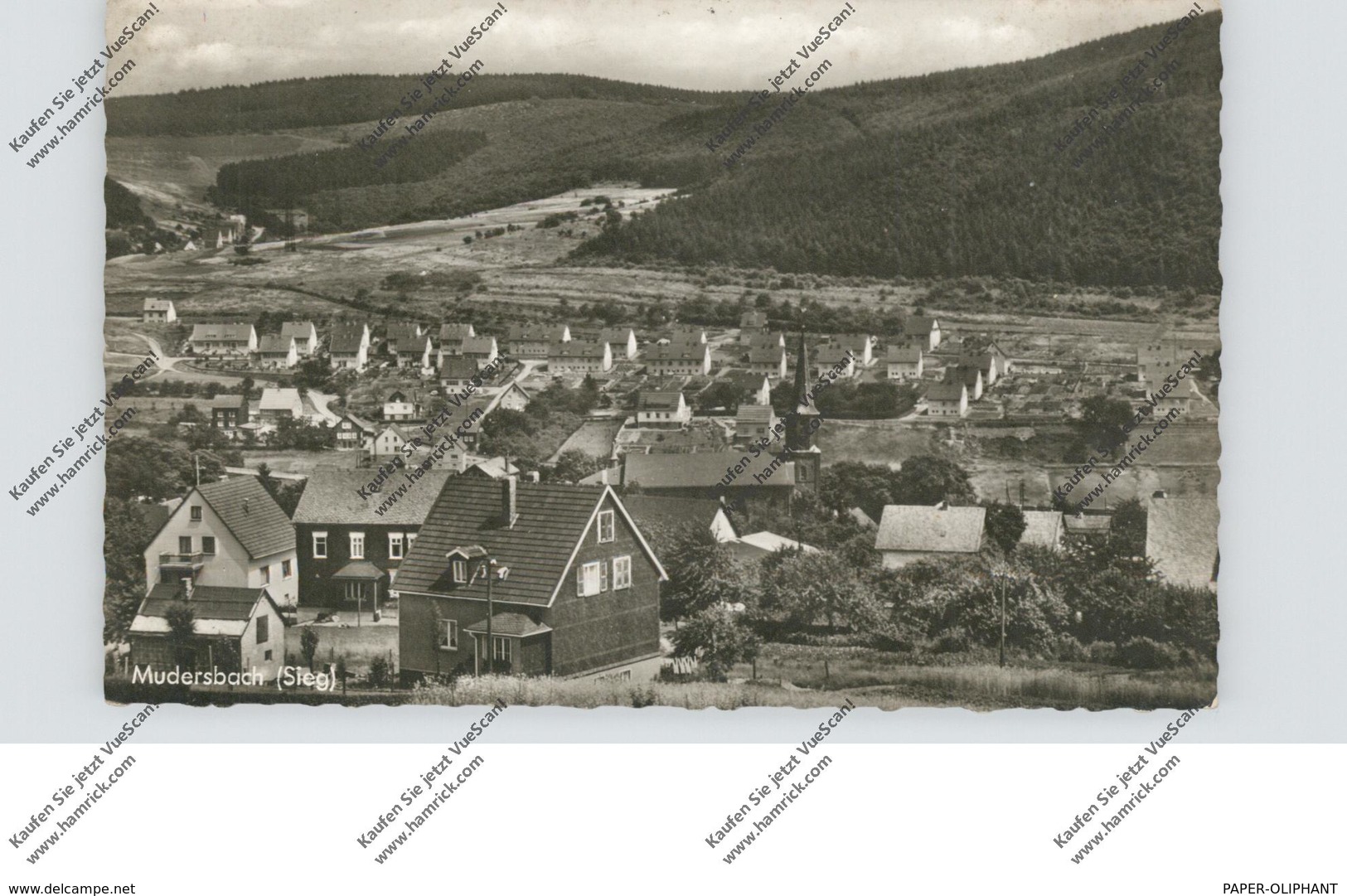 5242 KIRCHEN - MUDERSBACH, Ortsansicht 1961 - Kirchen