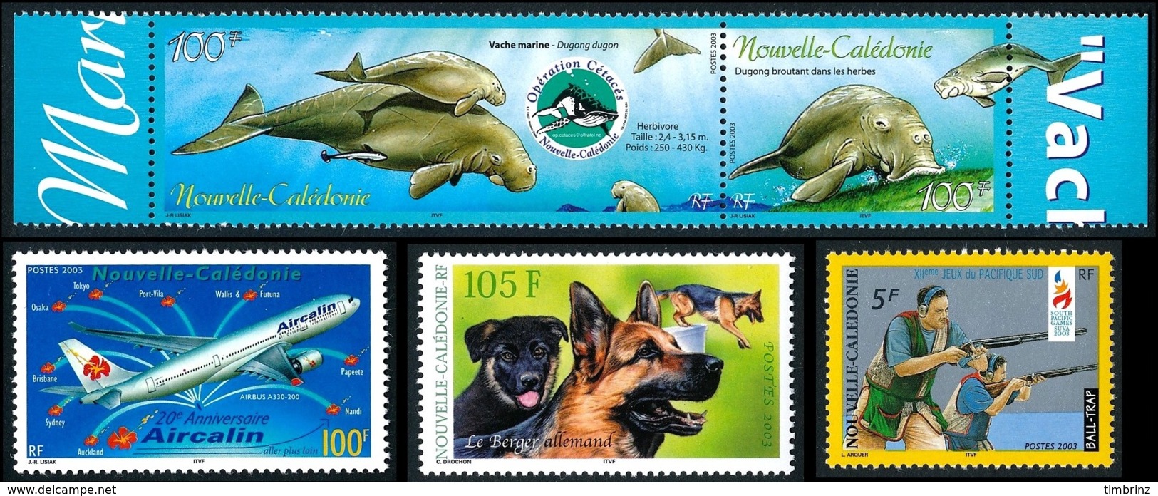 NOUV.-CALEDONIE Année Complète 2003 + BF + Carnets (67 Tp NEUF ** MNH) : Yv. 883 à 909 + BF 28/30 + C894, C903 .Réf.NCE2 - Años Completos