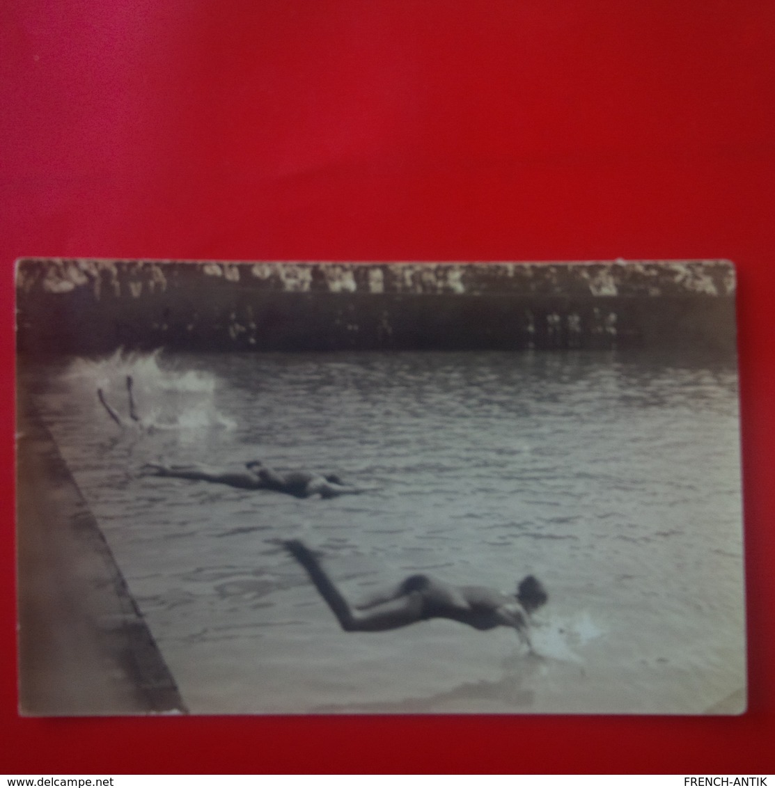 CARTE PHOTO NATATION PLONGEON LIEU A IDENTIFIER - Zwemmen