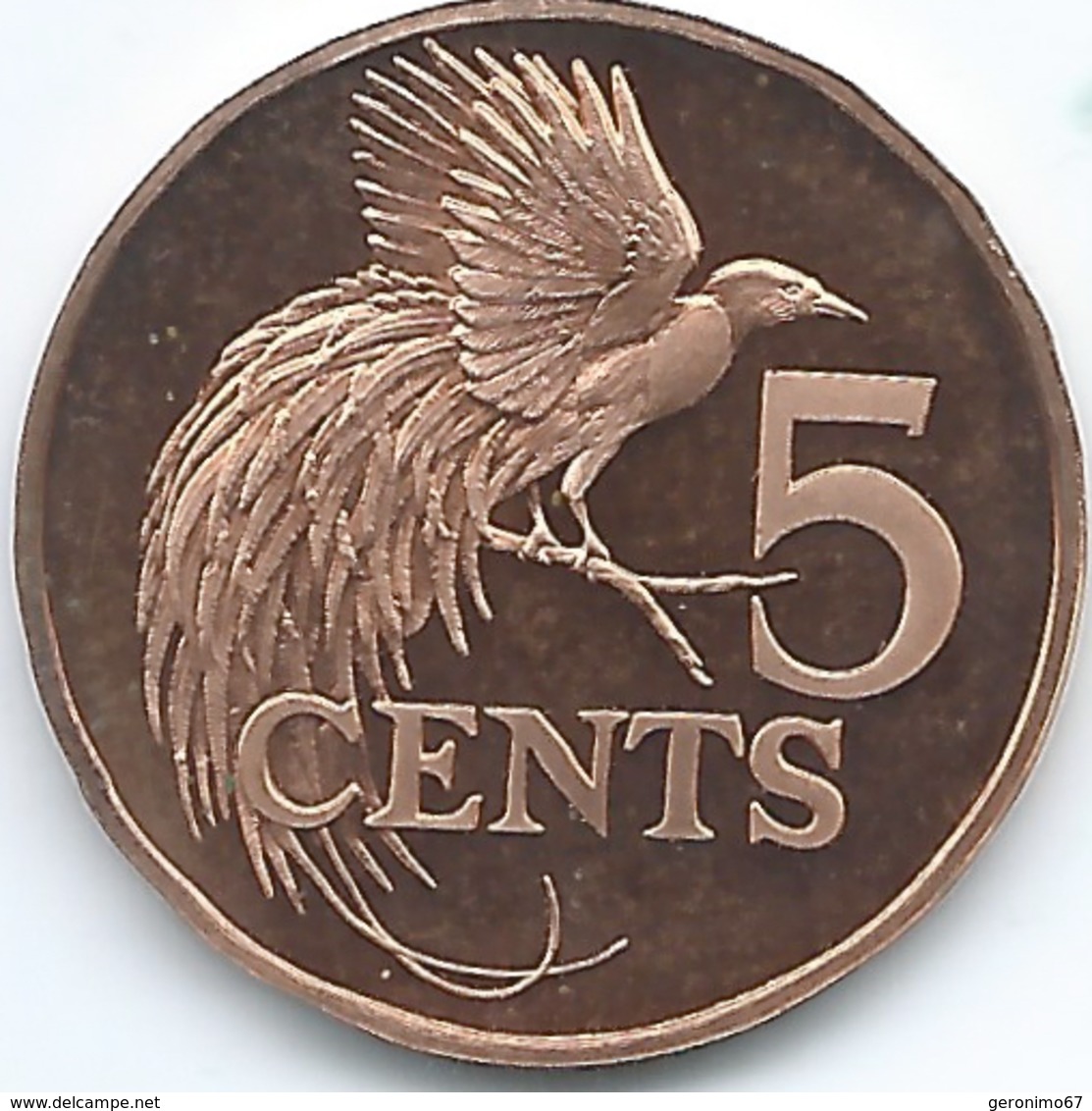 Trinidad & Tobago - 1976 - 5 Cents - KM30 - With Mintmark - Trinidad & Tobago