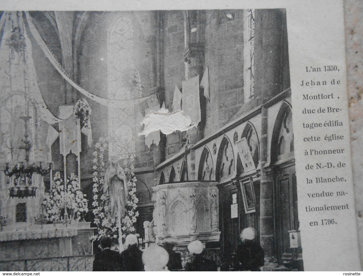 44 LOIRE ATLANTIQUE / GUERANDE Intérieur De La Chapelle De Notre Dame De La Blanche (avec Dévots ) - Saint-Joachim