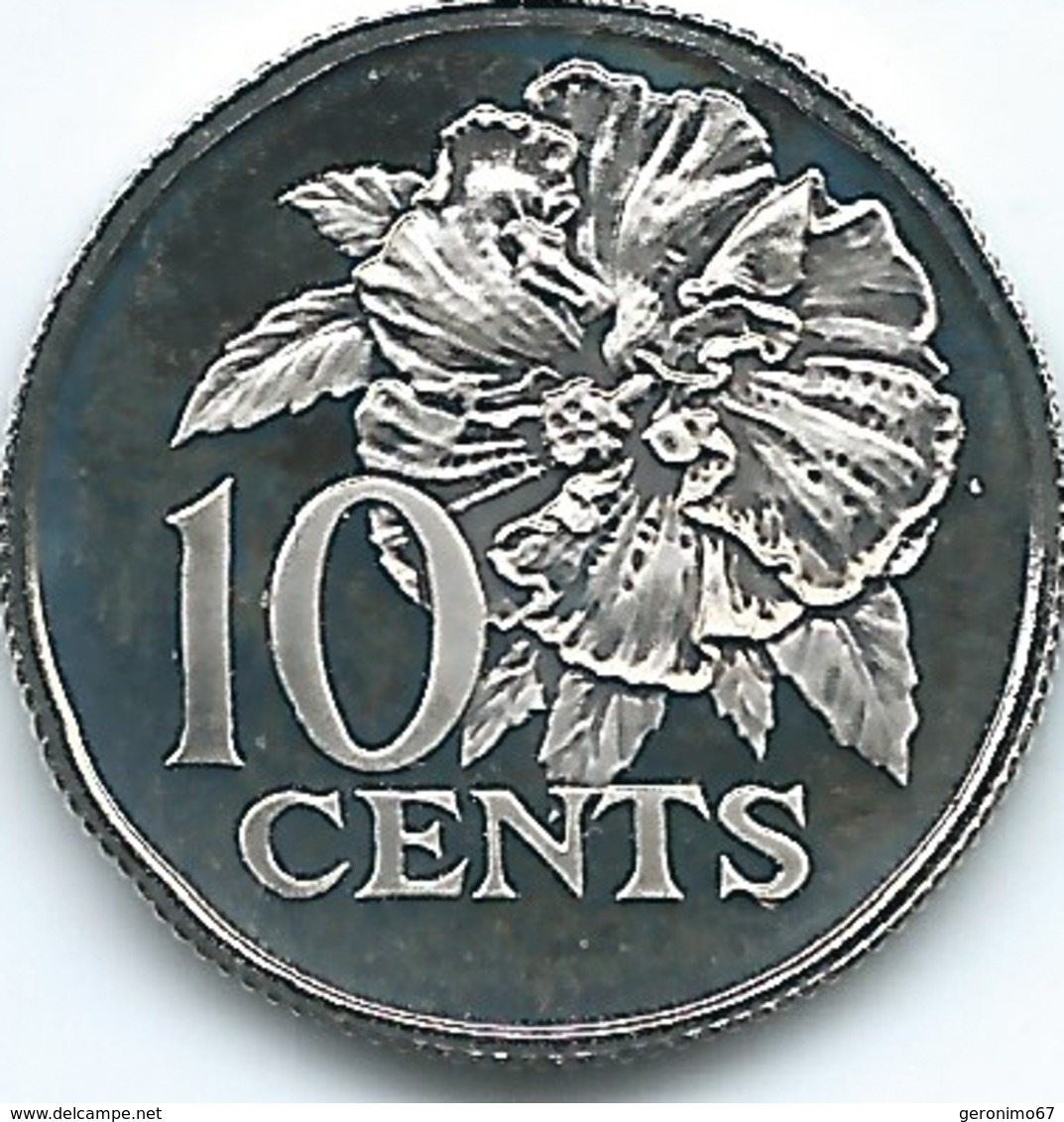 Trinidad & Tobago - 1975 - 10 Cents - KM27 - With Mintmark - Trinidad & Tobago