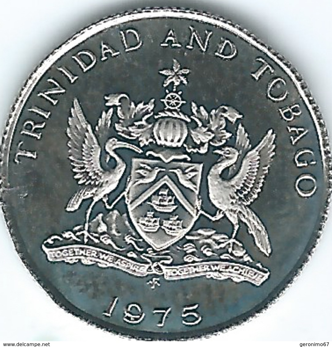 Trinidad & Tobago - 1975 - 10 Cents - KM27 - With Mintmark - Trindad & Tobago