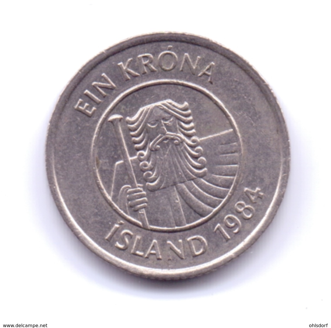 ICELAND 1984: 1 Krona, KM 27 - Islande