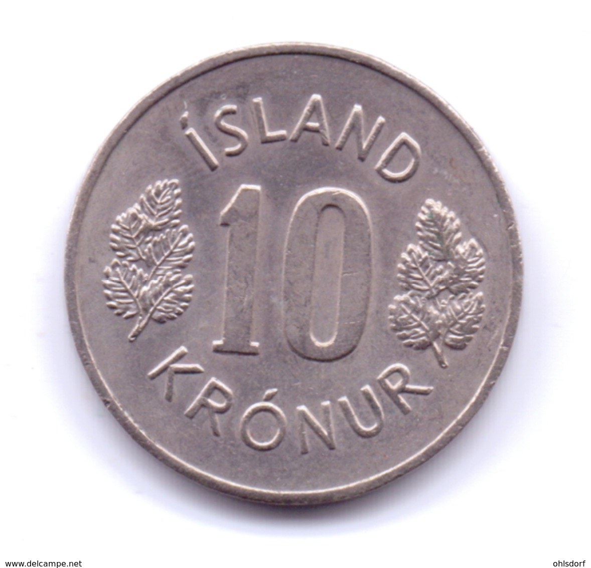 ICELAND 1978: 10 Kronur, KM 15 - Island