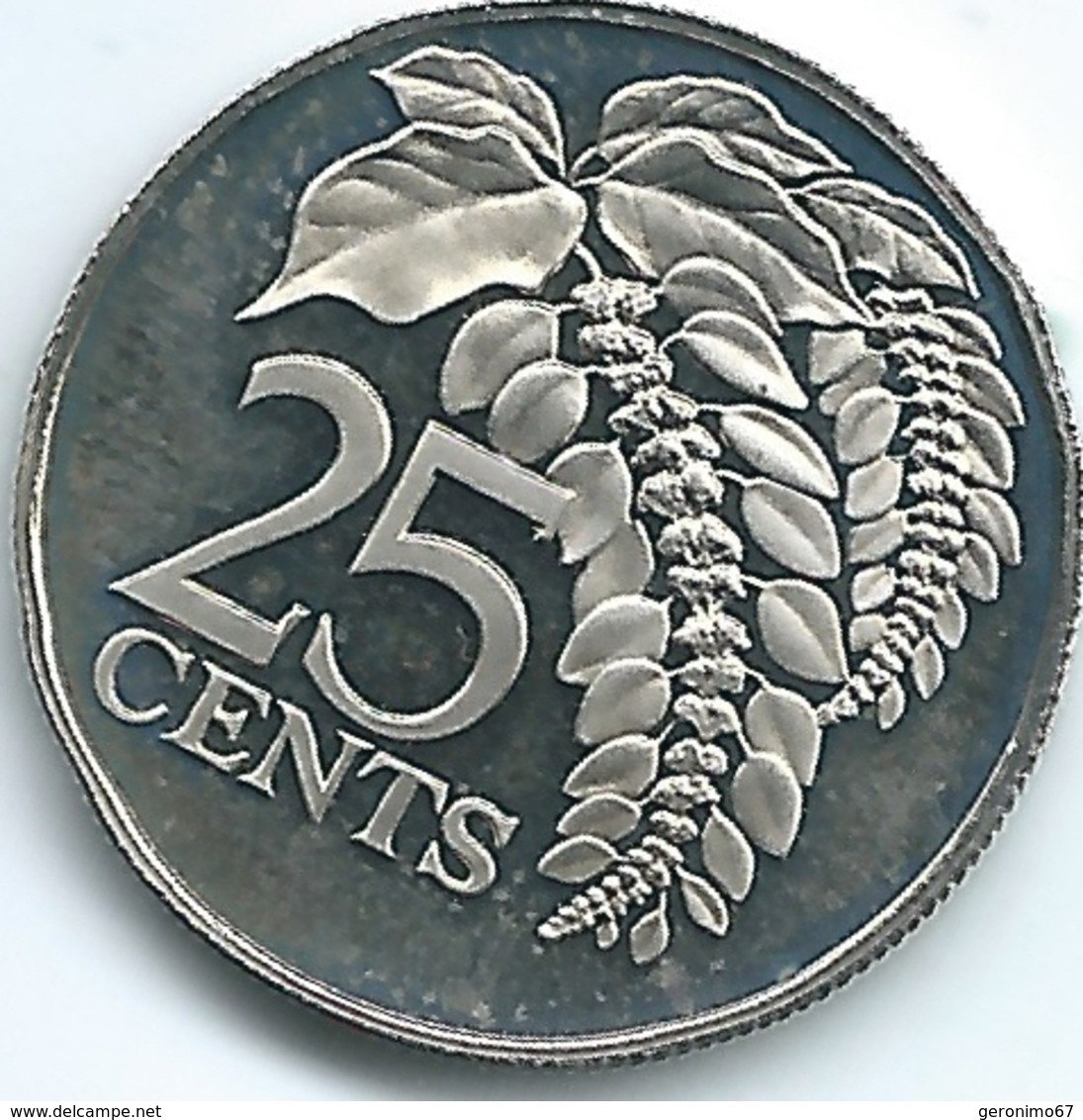 Trinidad & Tobago - 1975 - 25 Cents - KM28 - With Mintmark - Trinité & Tobago