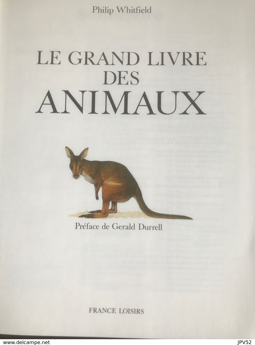 (219) Le Grand Livre Des Animaux - Philip Whitfield -  1984 - France Loisirs - 600p. - Encyclopédies