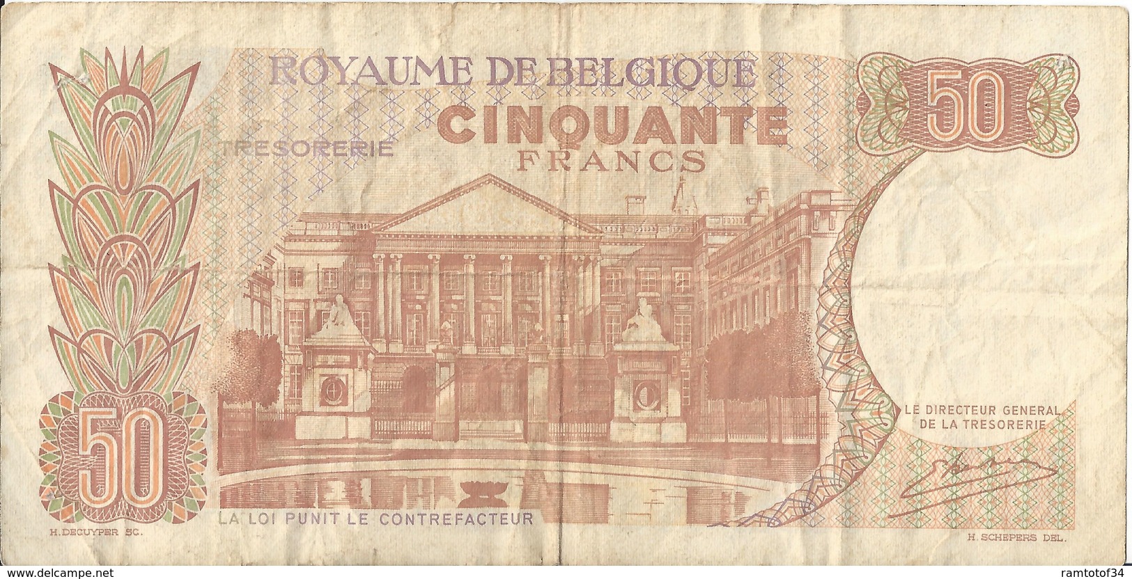 BELGIQUE - 50 Francs 1966 - 50 Francs