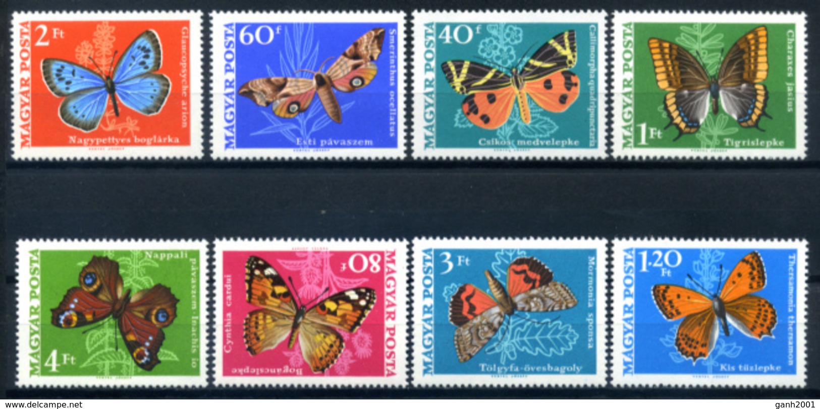 Hungary 1969 Hungria / Butterflies MNH Papillons Mariposas Schemetterlinge / C8018   2-4 - Schmetterlinge
