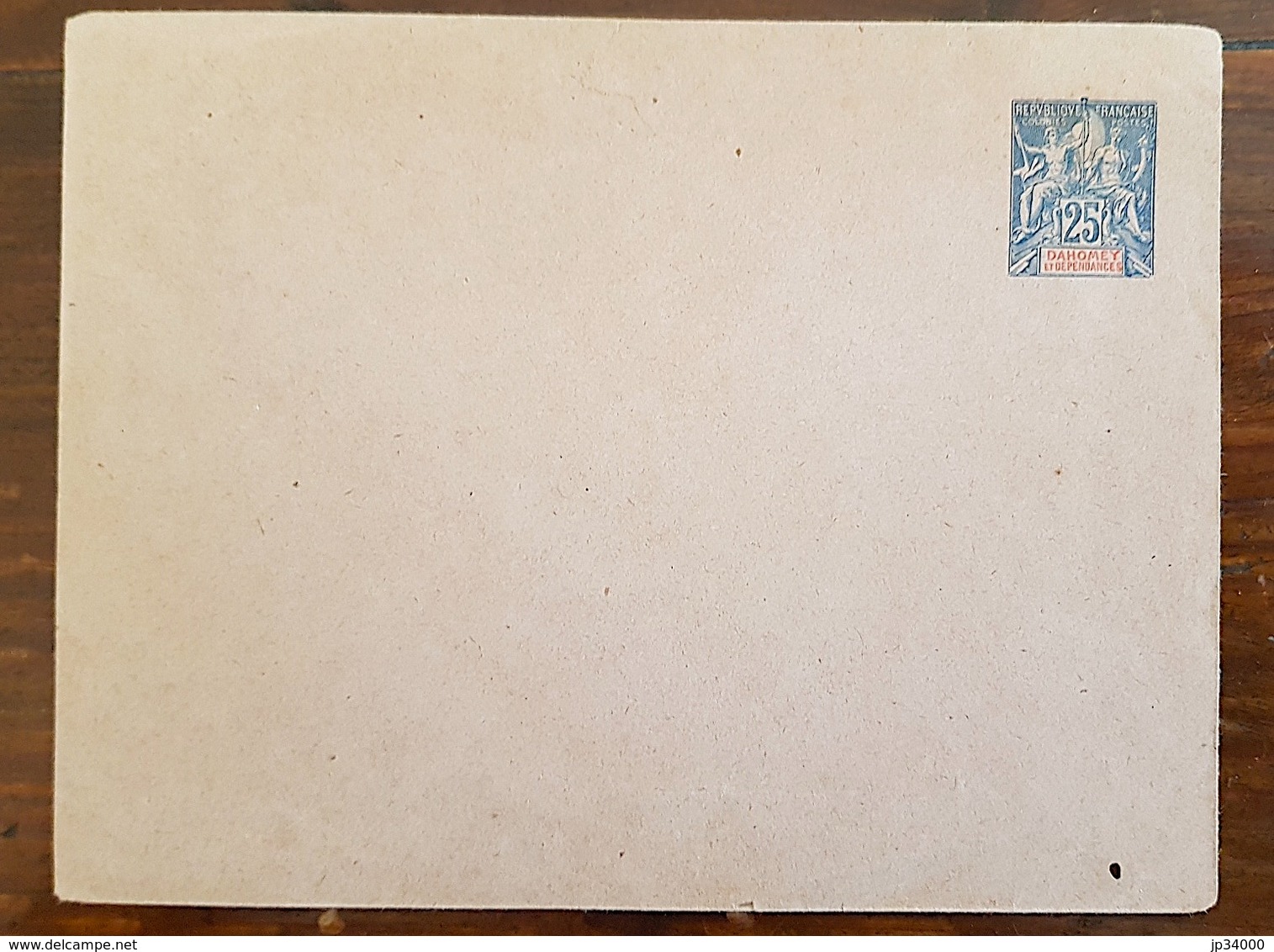 DAHOMEY. Type Groupe. Entier Postal Neuf. Enveloppe 25c Bleu. (Enveloppe) - Lettres & Documents