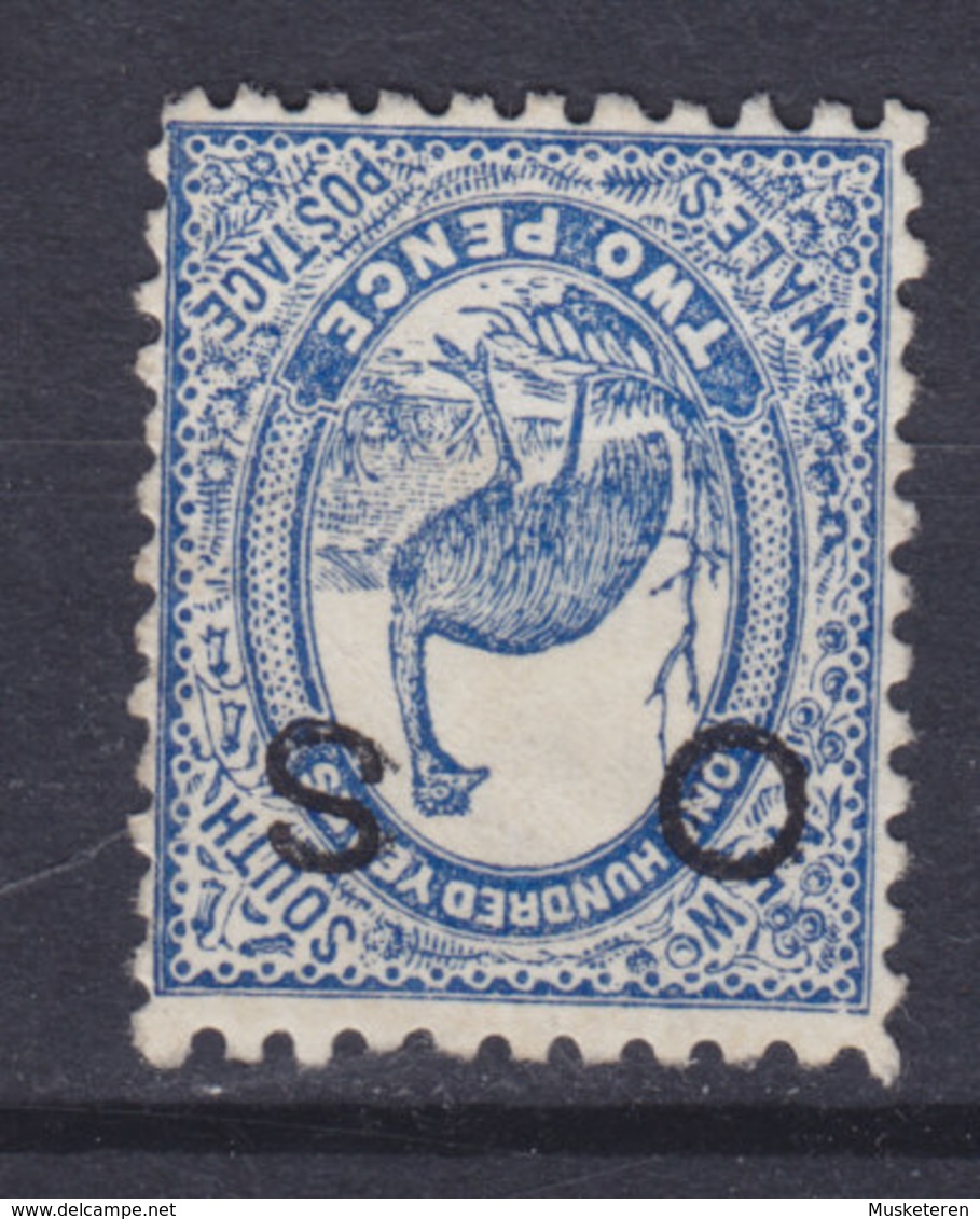 New South Wales Service 1888 Mi. 24   2p. Bird Vogel Oiseau Emu Overprinted OS, Inverted Wmk. !! MNG (2 Scans) - Ungebraucht